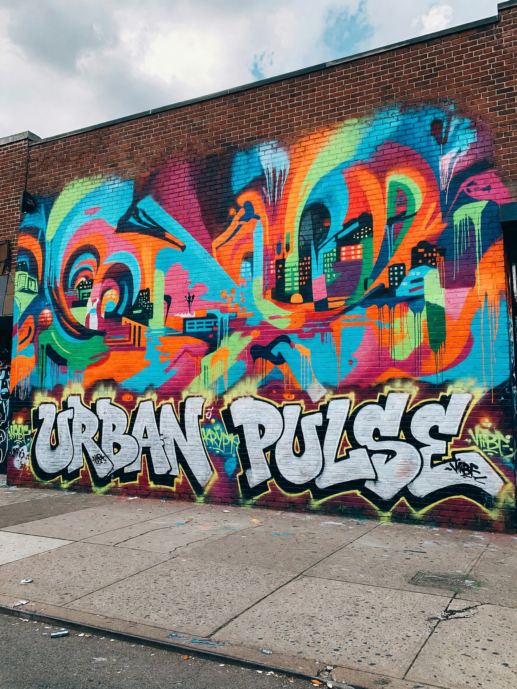 stopped mid walk just to stare at this mural. the colors hit different in real l