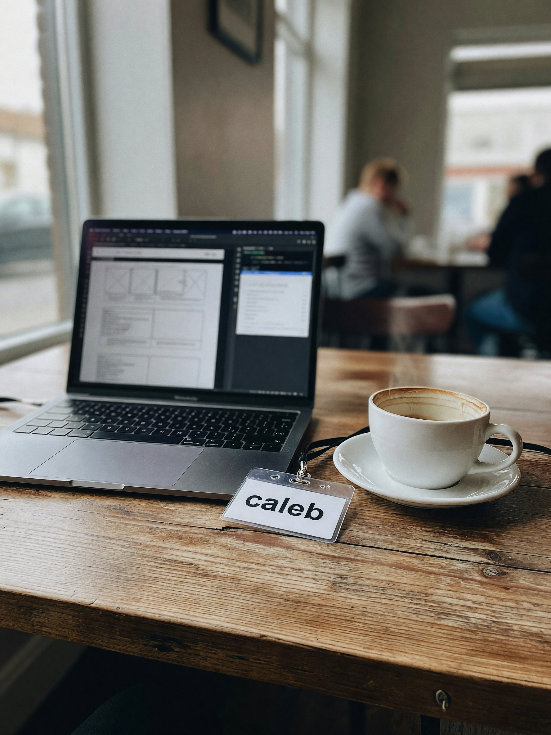 desk at home is too quiet today so coffee shop it is. screen's full of edits and