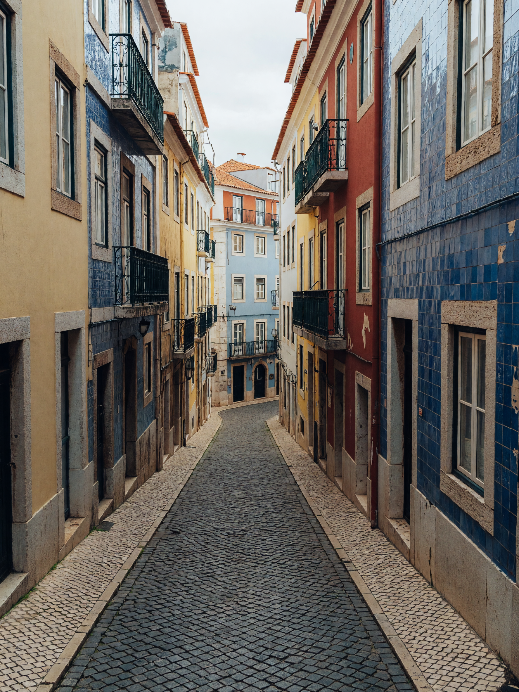 getting lost between pastel buildings and cobblestones today #lisbonstreets #tra
