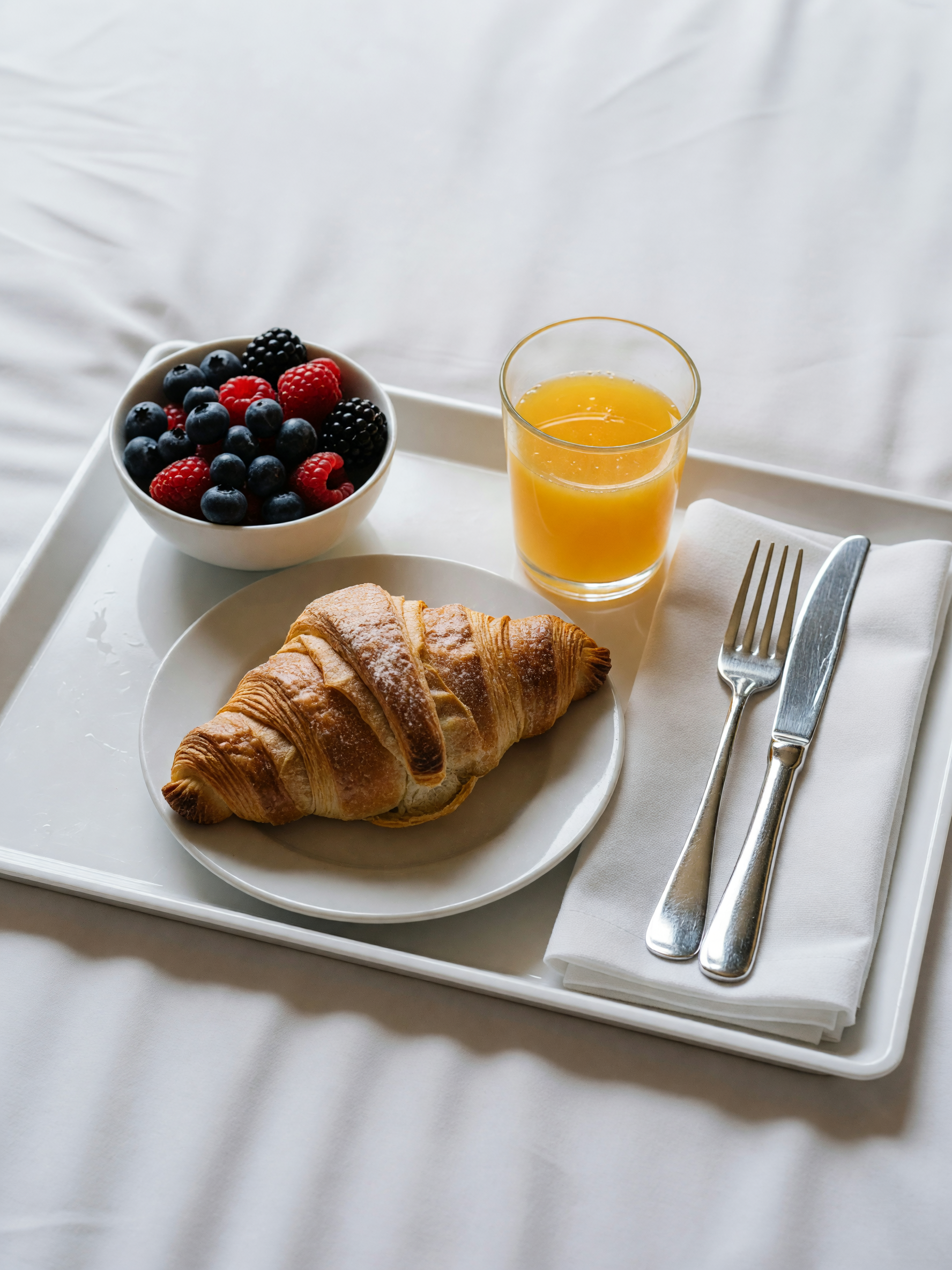 woke up to this ridiculous breakfast tray waiting outside my door, honestly who 