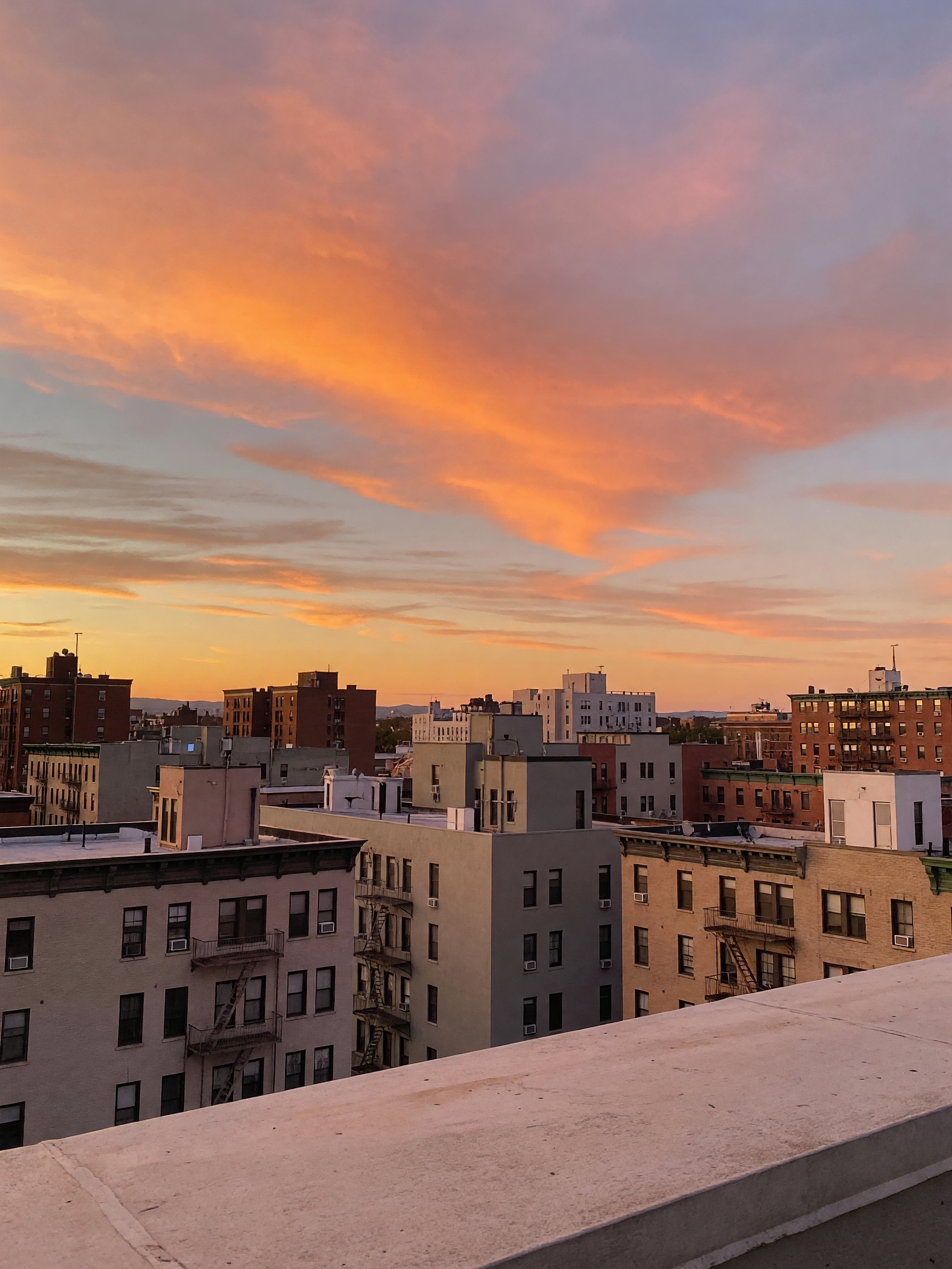 golden hour hit different up here tonight, whole skyline glowing #goldenhour #ci