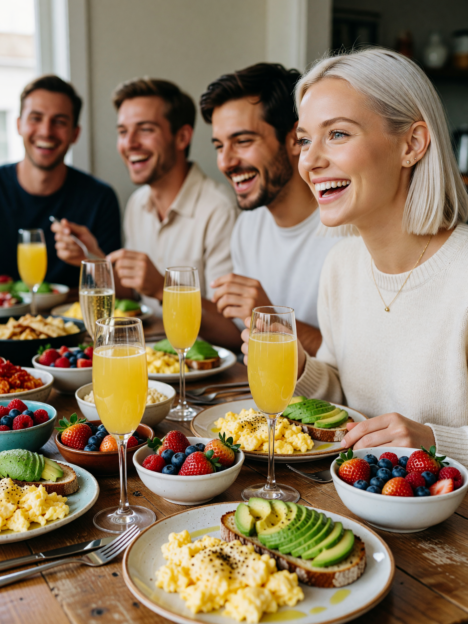 brunch with my favorite crew. mimosas flowing and laughter that hurts your cheek
