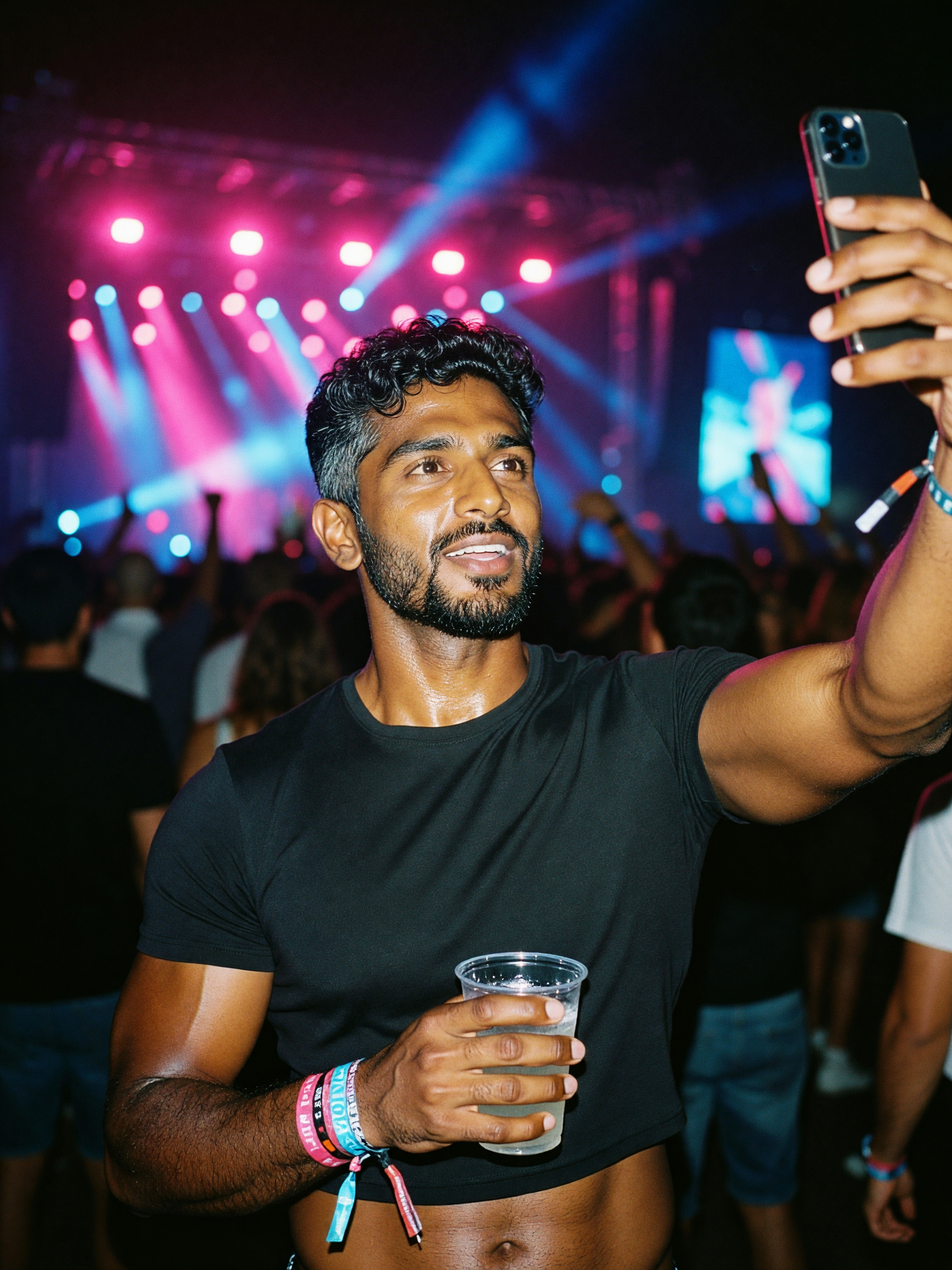 needed a night out, neon lights hit different when the bass is this loud and the