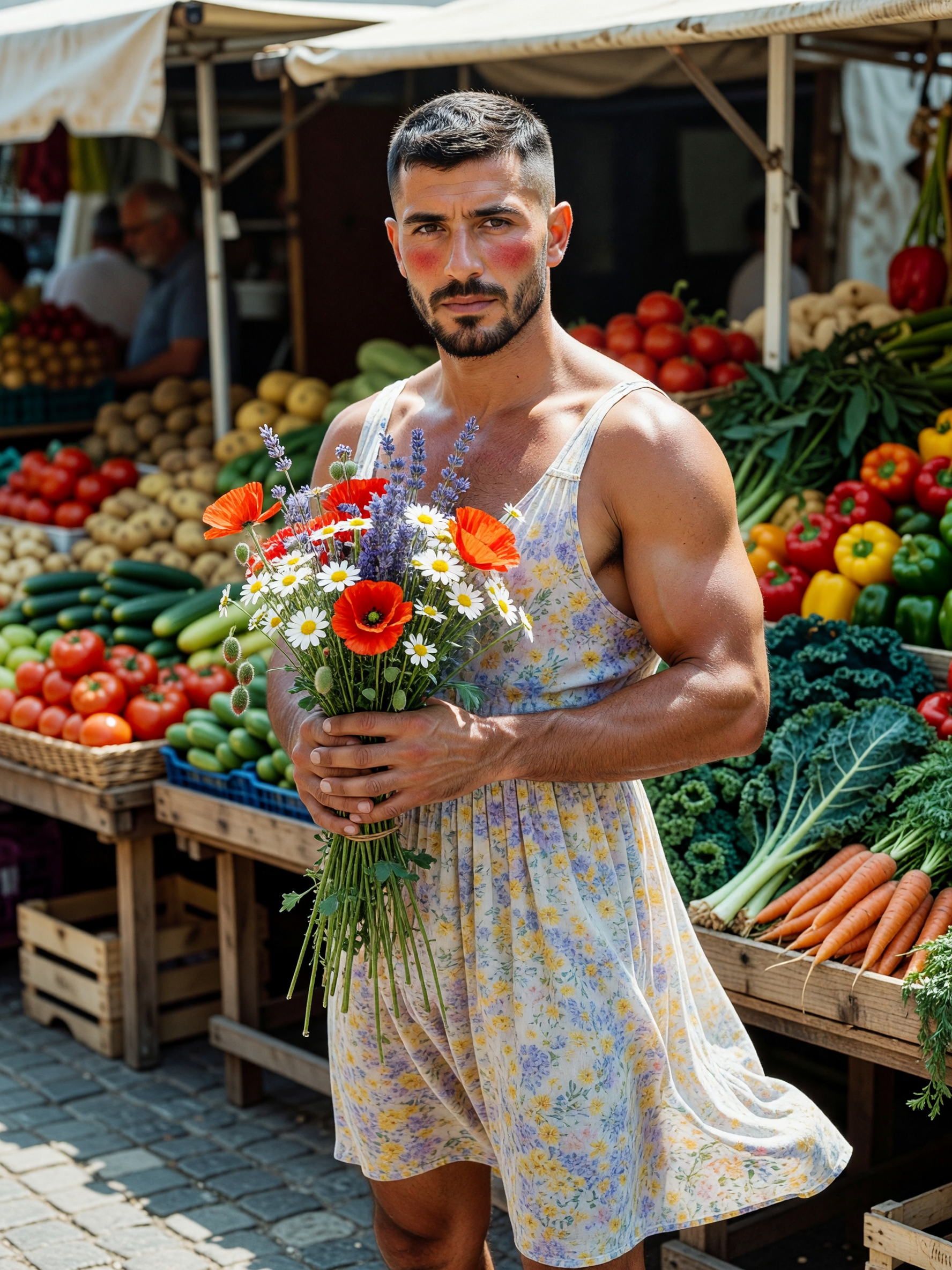 sun's out, strawberries are sweet, and this dress is way too comfortable. picked