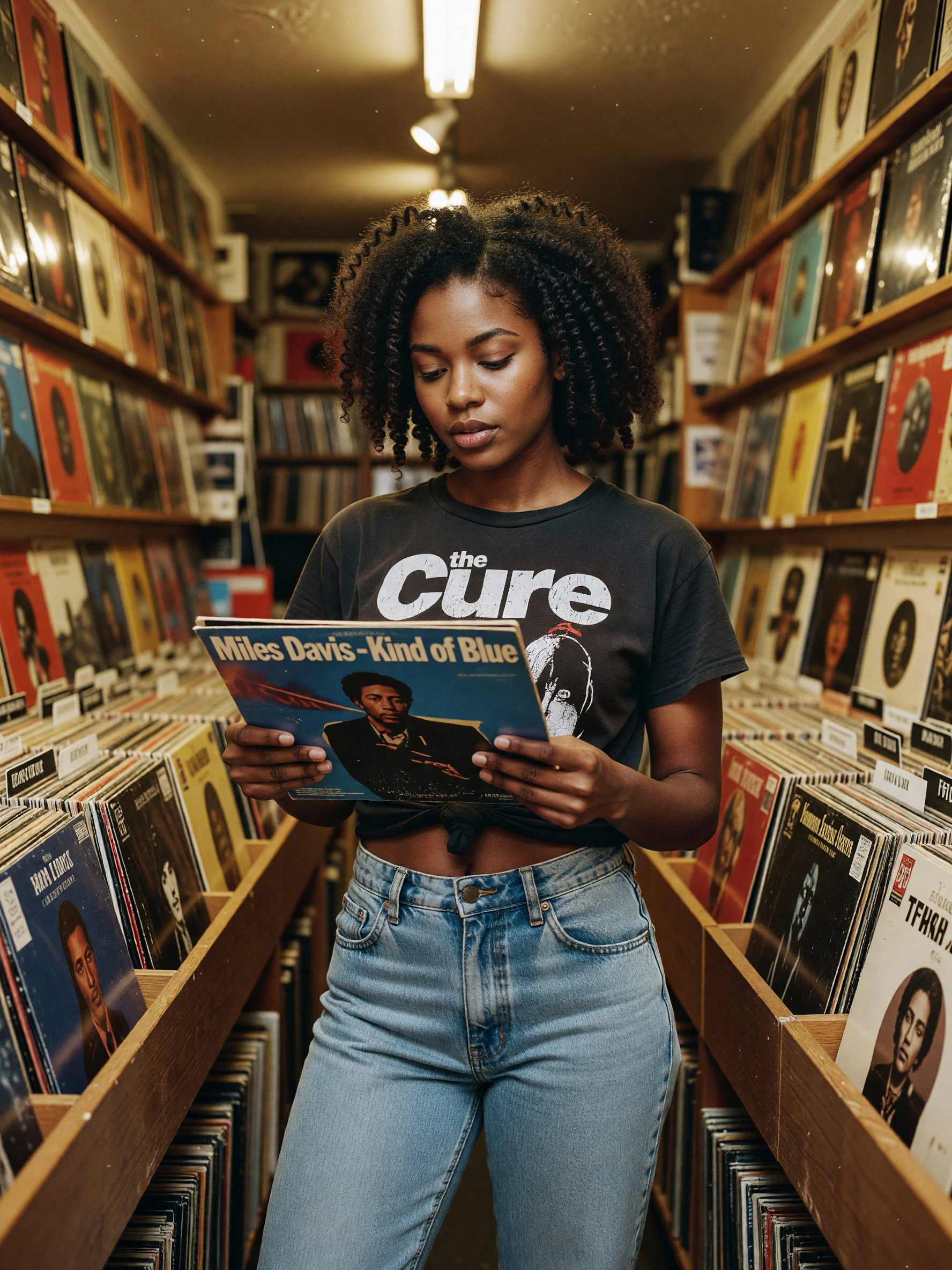 found this vintage tee and couldn't leave without the record that matches, music