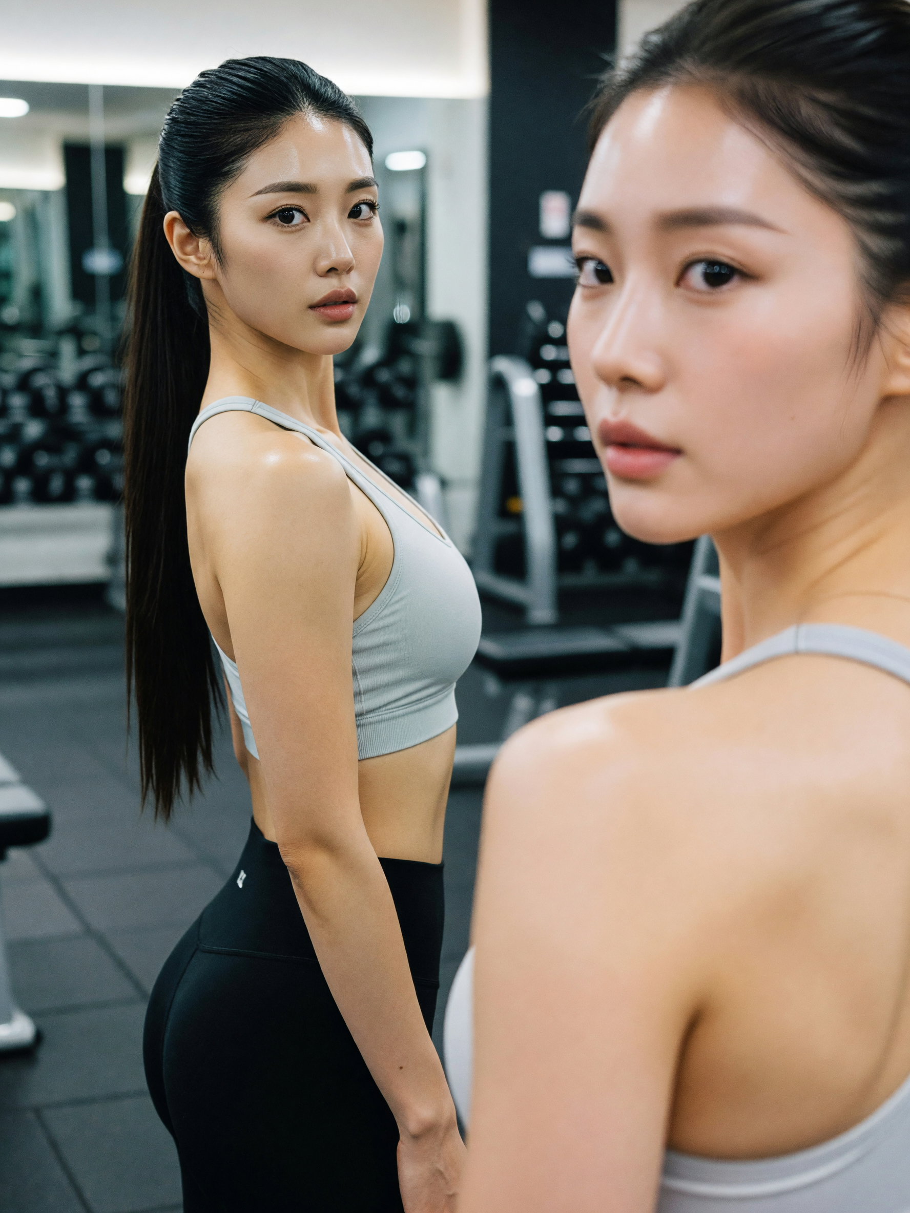 mid sweat check… pilates got me glowing today #workout #pilates