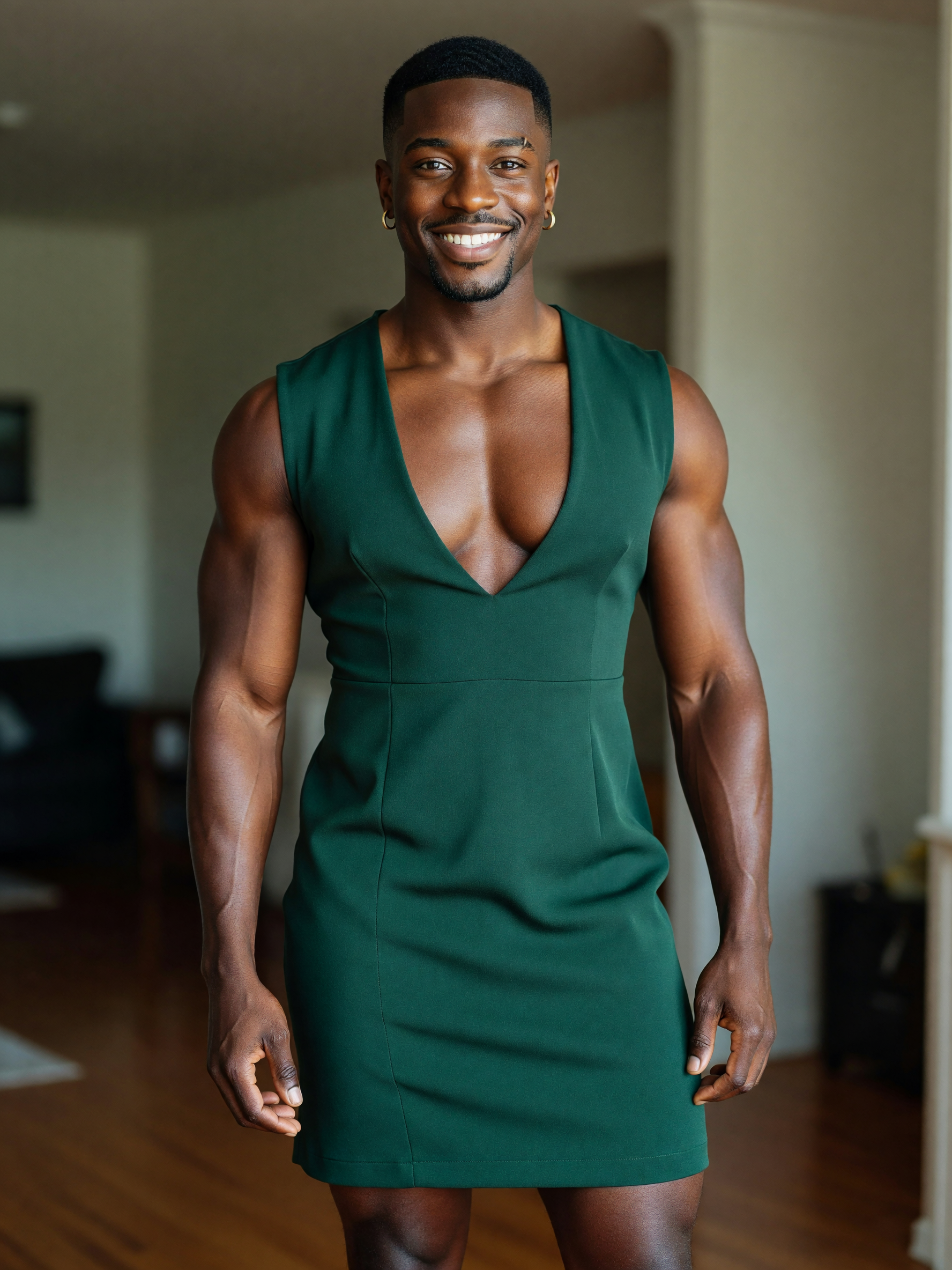 trying this fitted dress thing… thoughts? #ootd #mensfashion