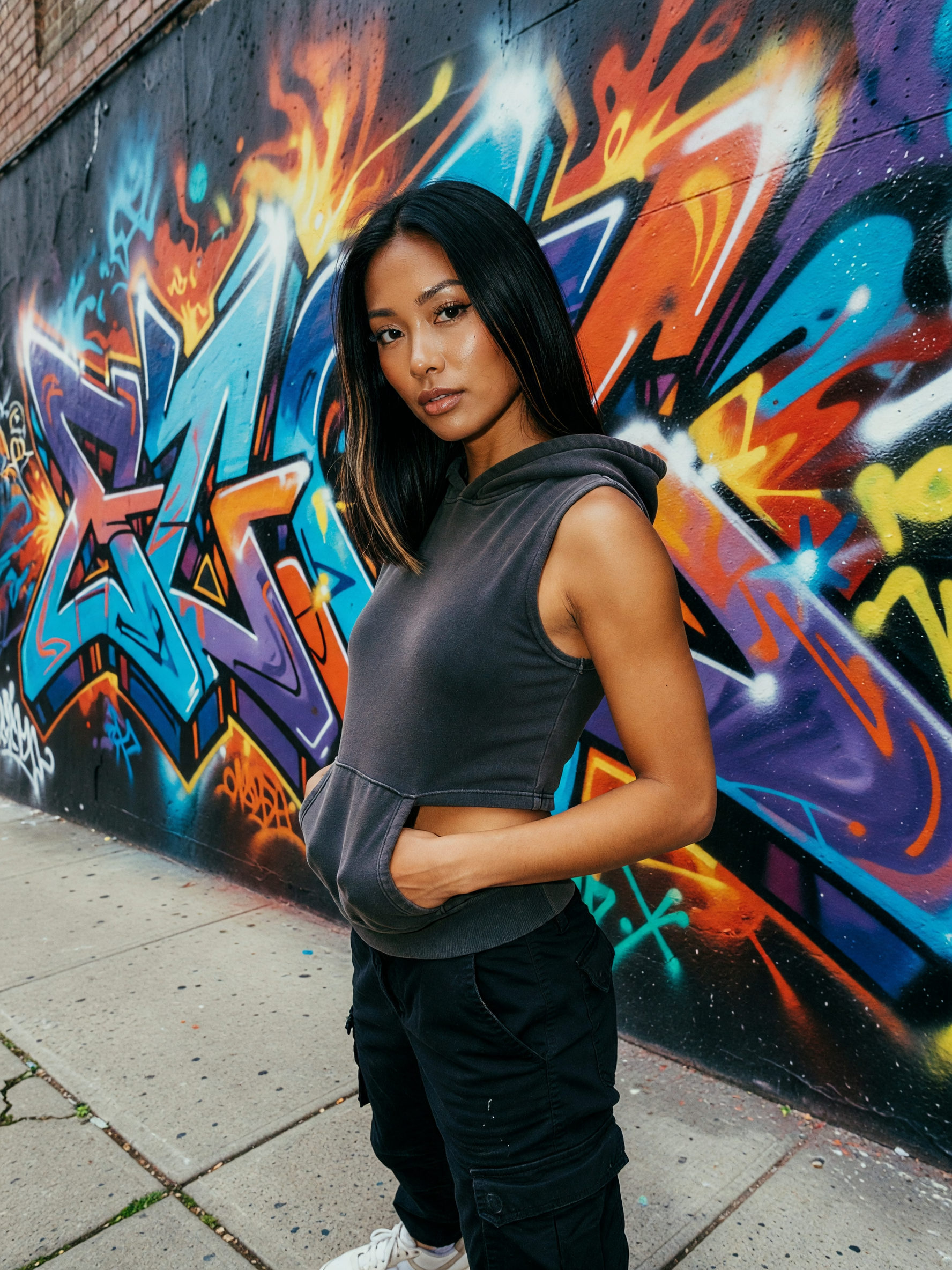 new week new energy, street art got me feeling bold in this fit #streetstyle #mo