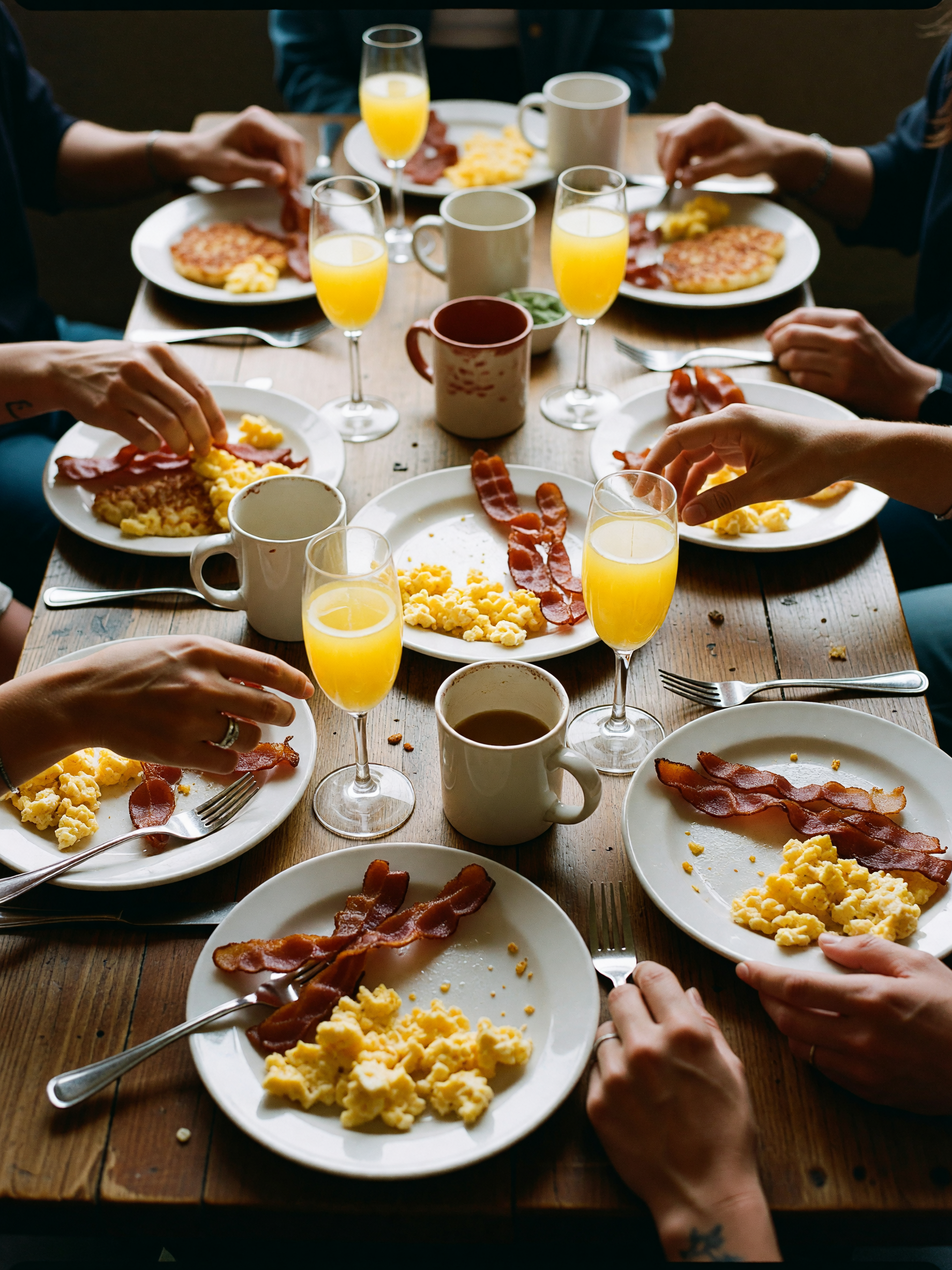 brunch with the crew turned into three hours of laughing and mimosas, exactly wh