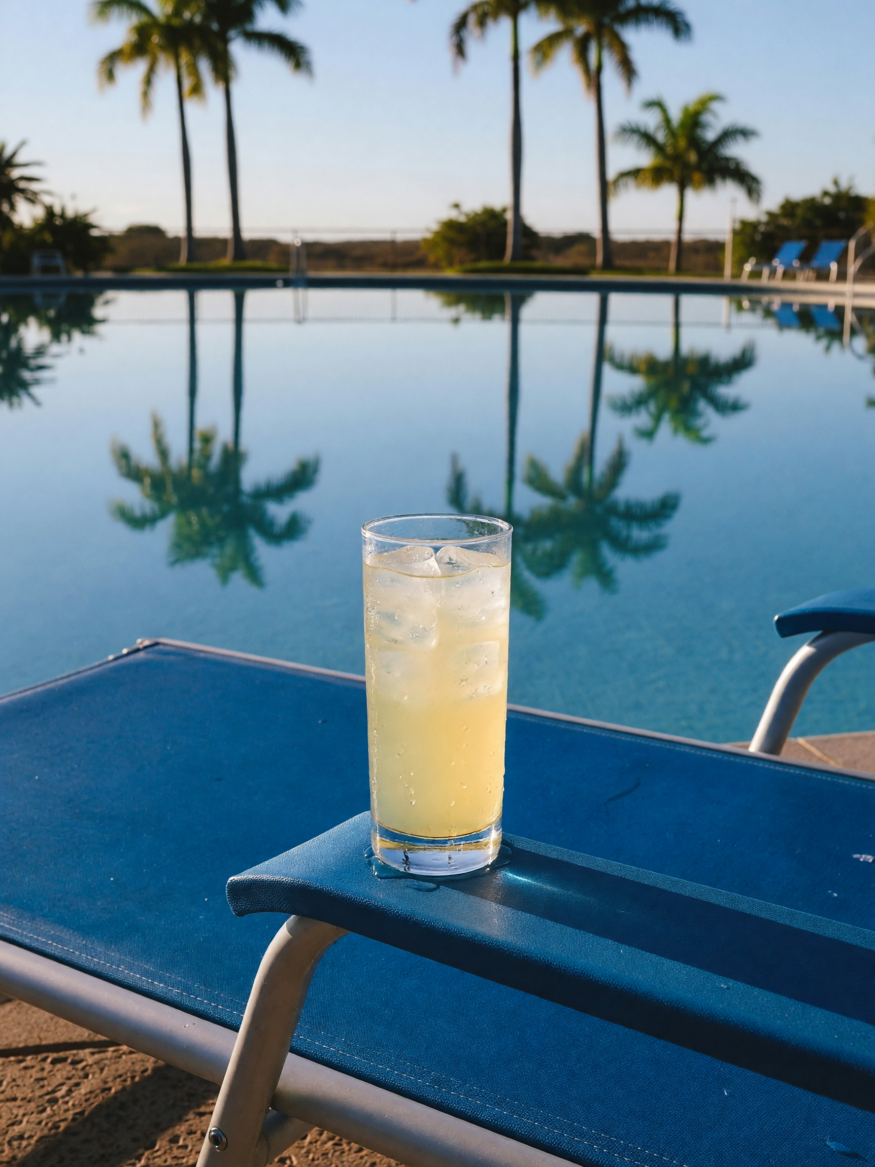 finally claimed a lounger and this iced drink is already half gone. just watchin