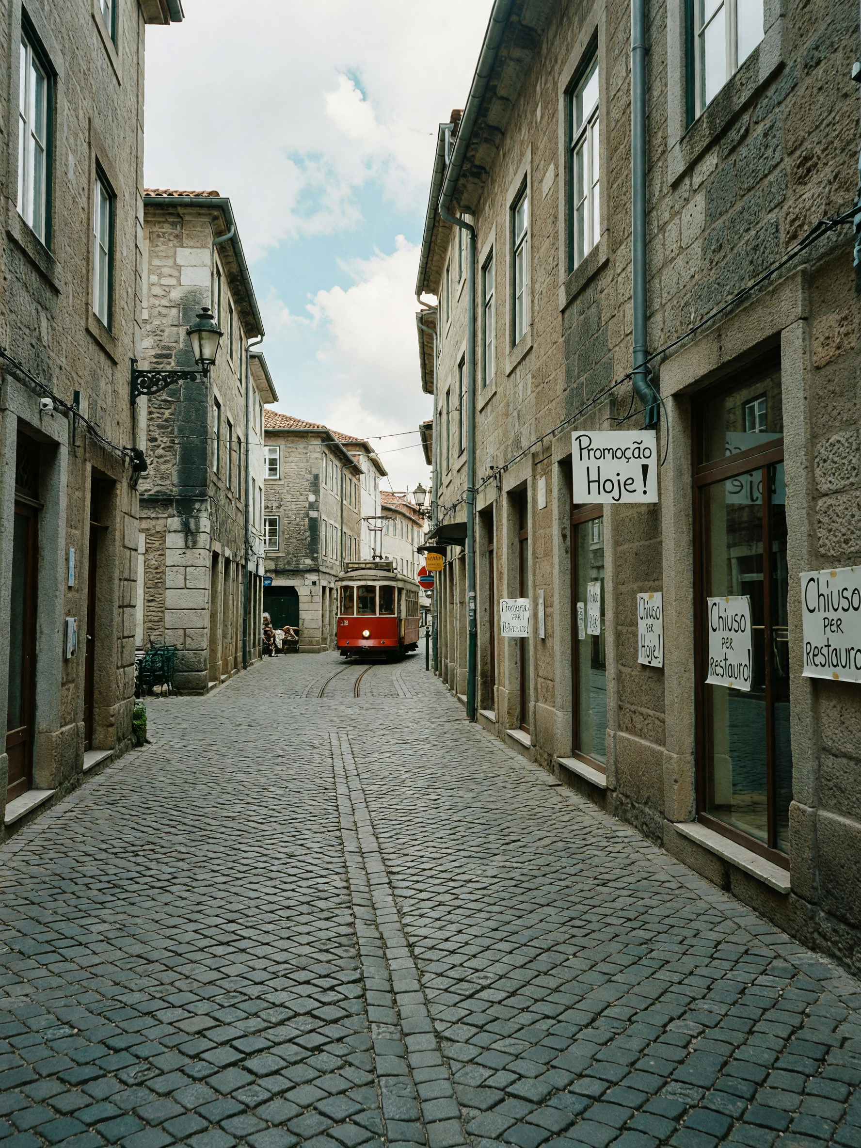 took the long way back from the meeting just to wander these alleys. spotted a t