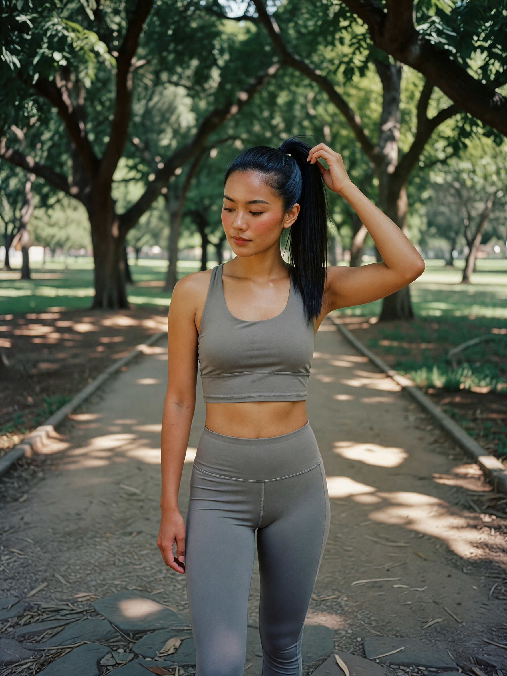 post-walk glow hits different when the sun decides to flirt back. #morningwalk #