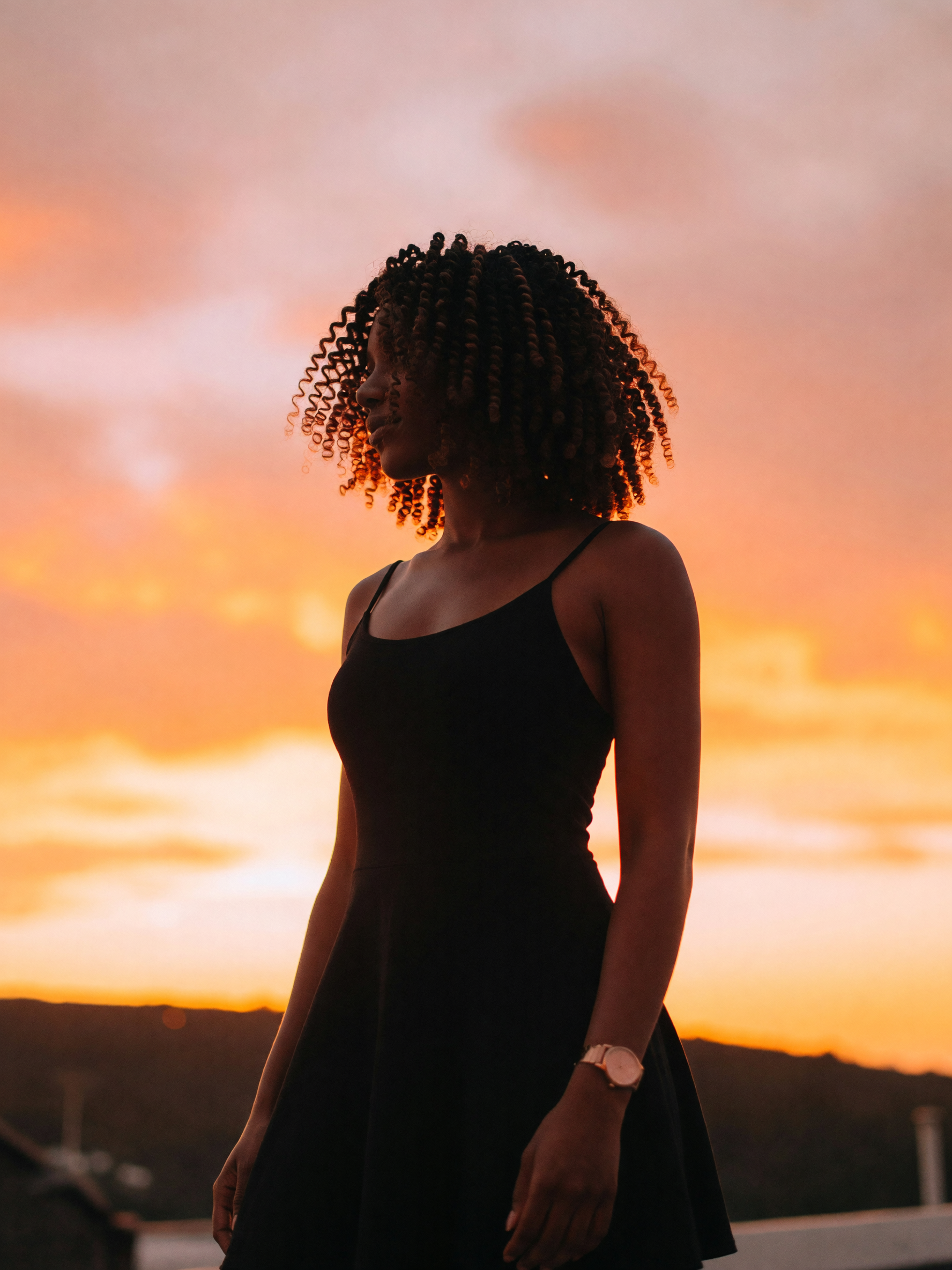 golden hour hit different tonight. had to soak it all in from up here #sunset #g