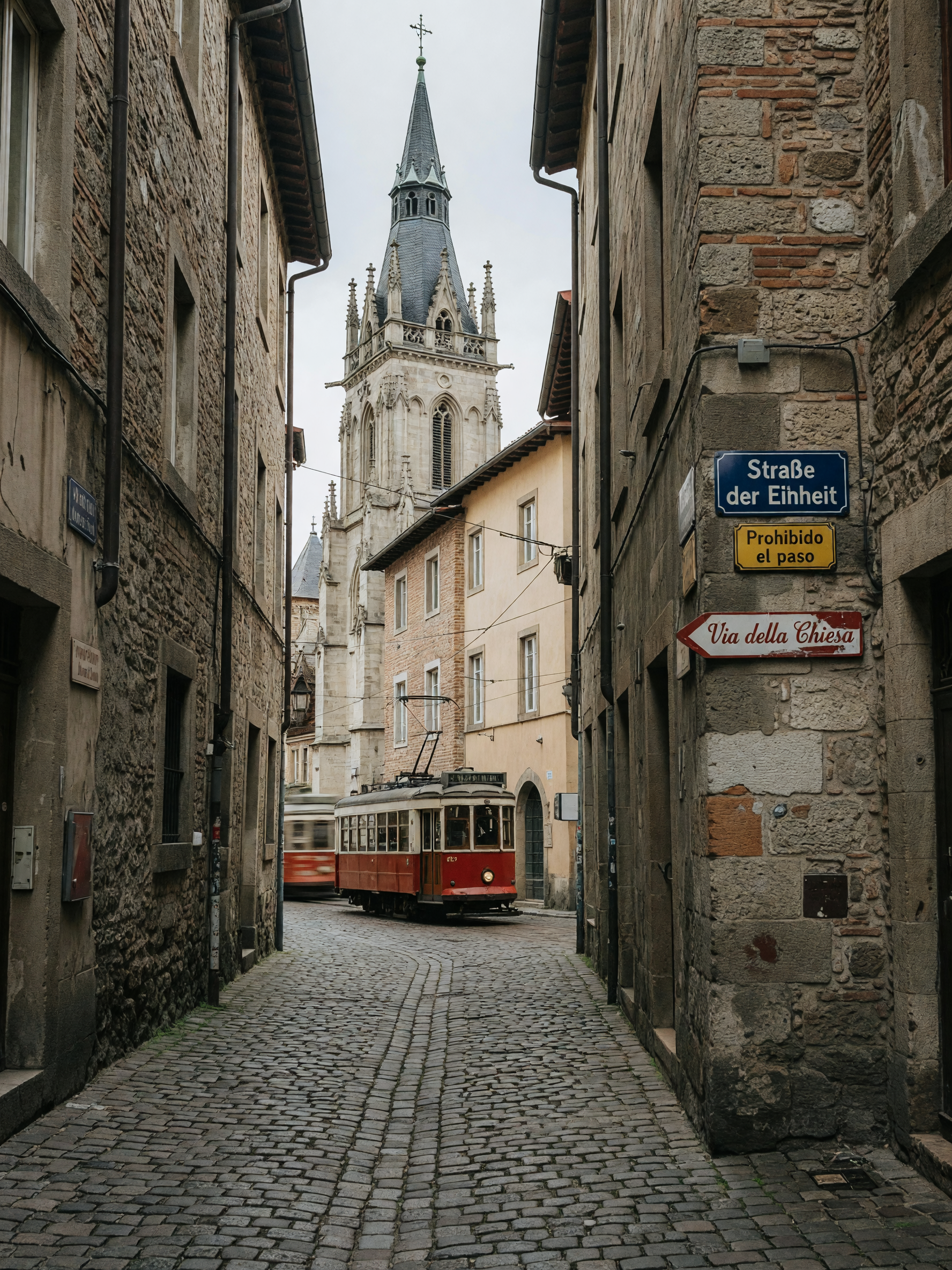 got lost on purpose today and ended up on the cutest cobblestone street. that steeple in the backgro