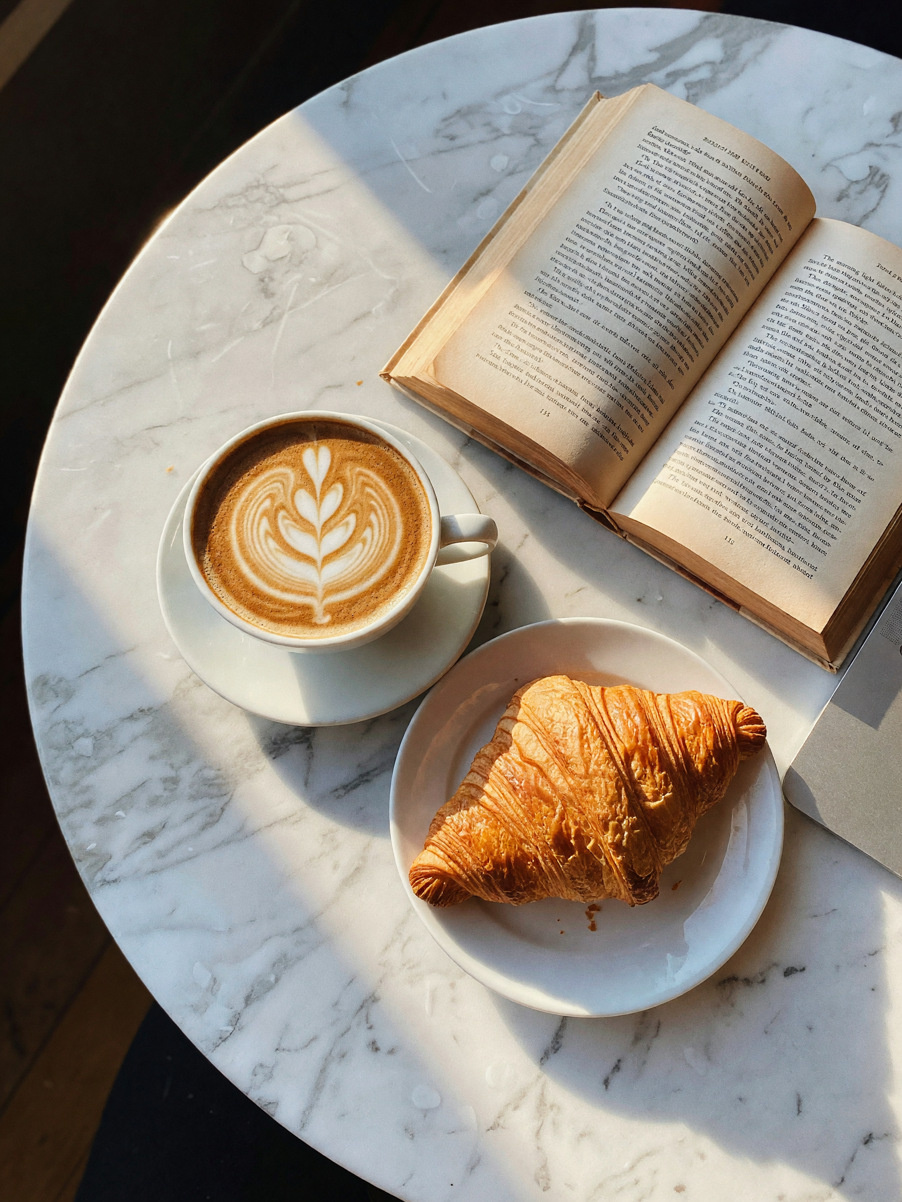 window seat, oat milk latte, and the book I've been meaning to finish for weeks. my kind of slow aft