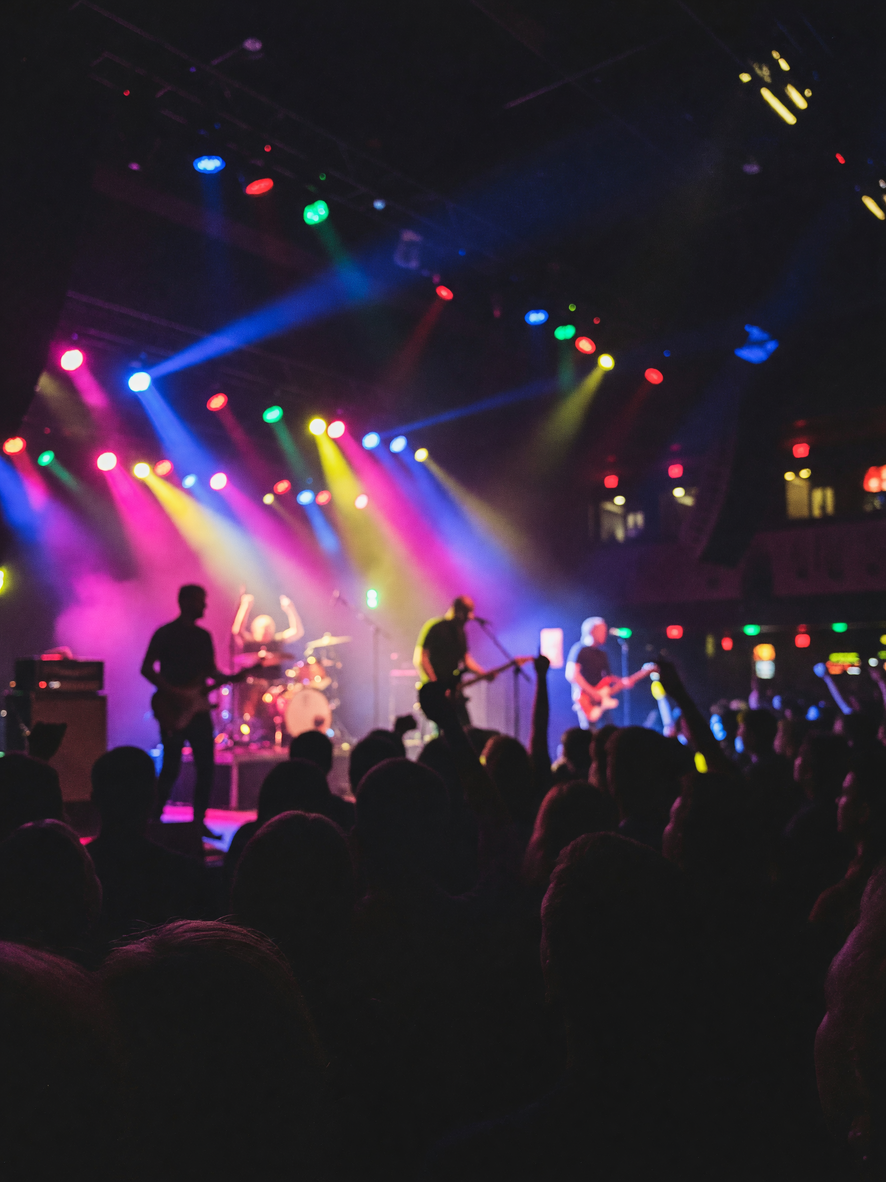 stage lights looked like little galaxies from where we stood could have stayed in that crowd all nig