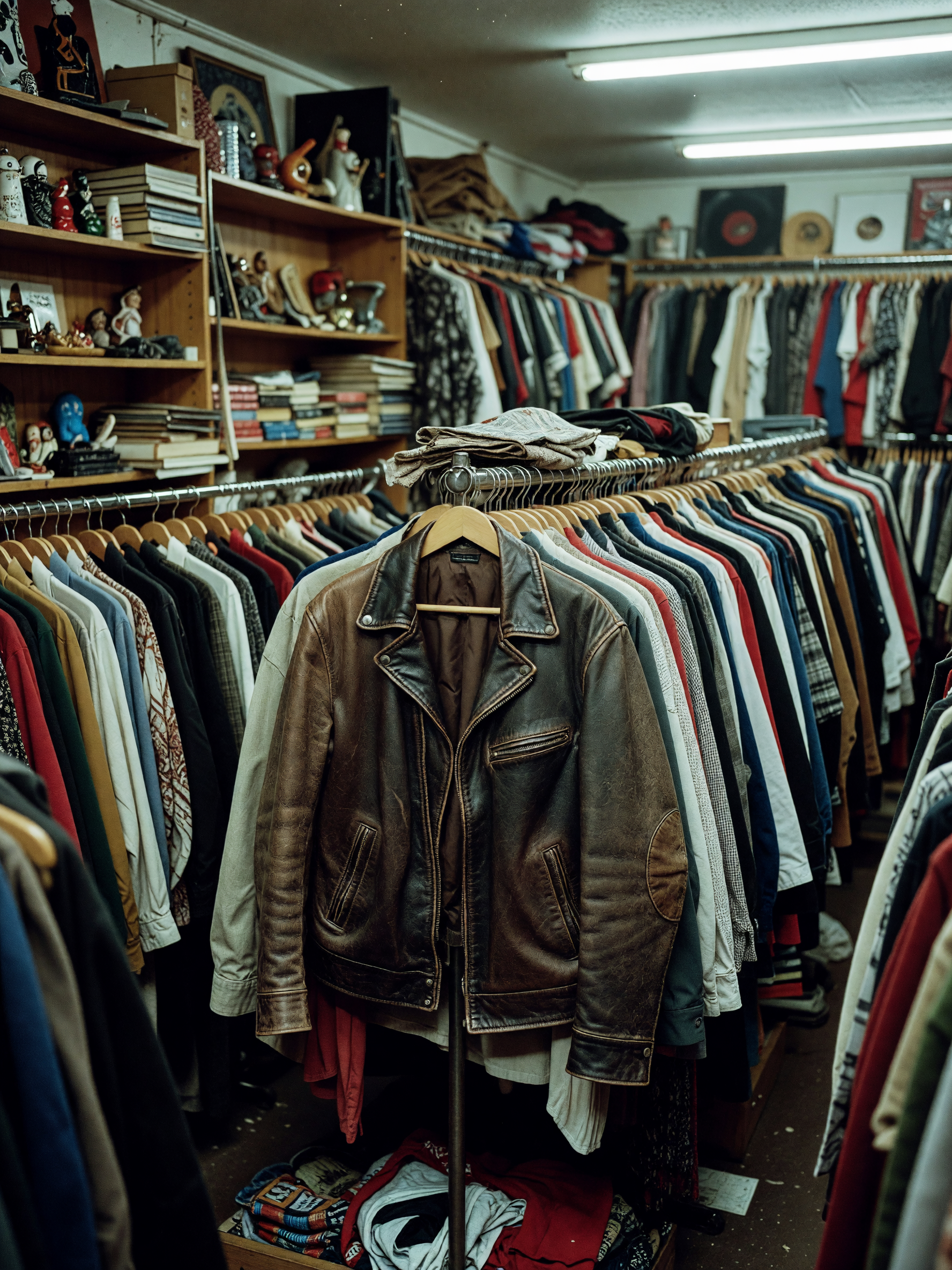 this jacket was hanging alone like it was waiting for me. might have to find a r