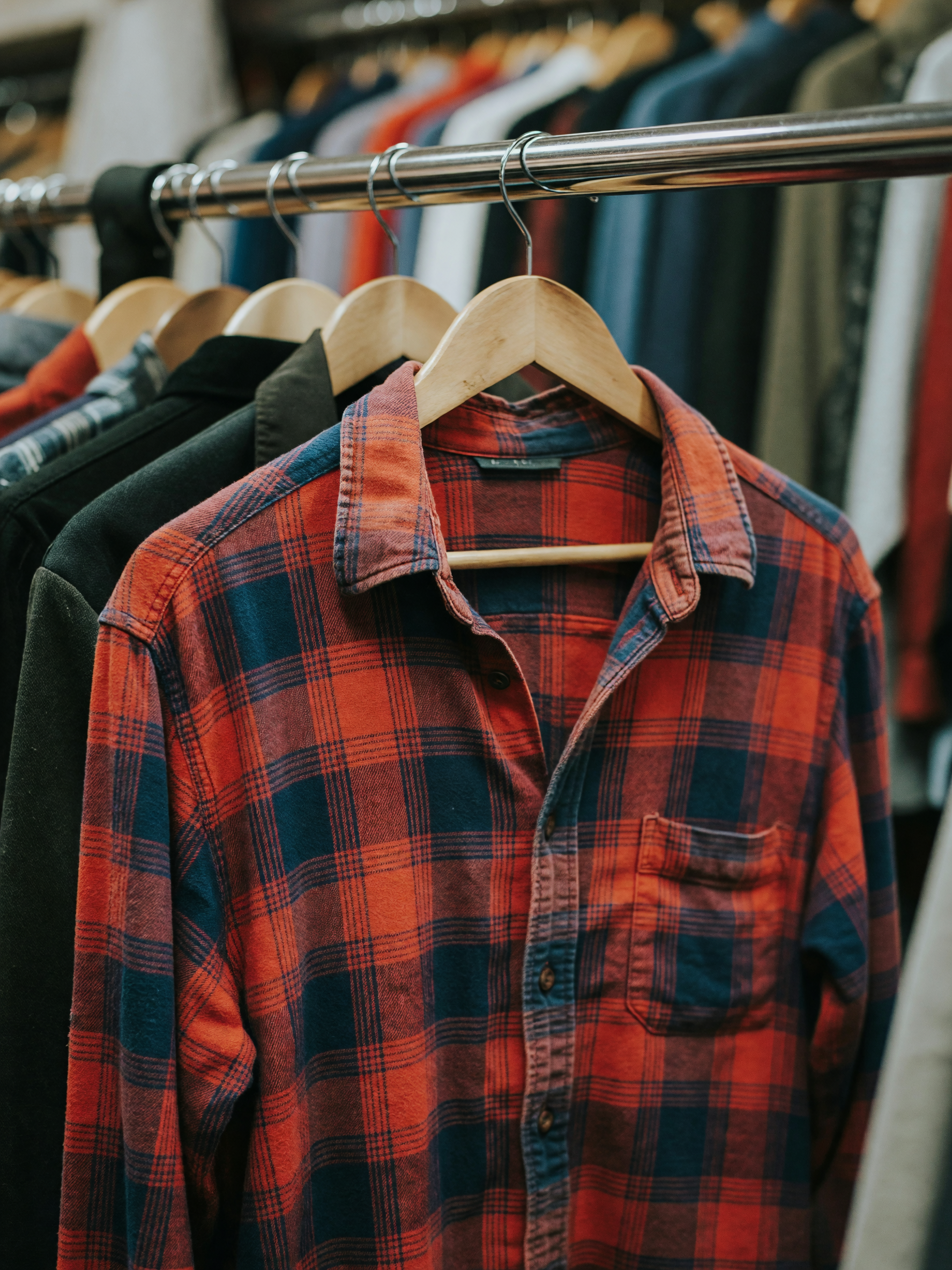 found this faded flannel buried under a mountain of tees. came home with a new f