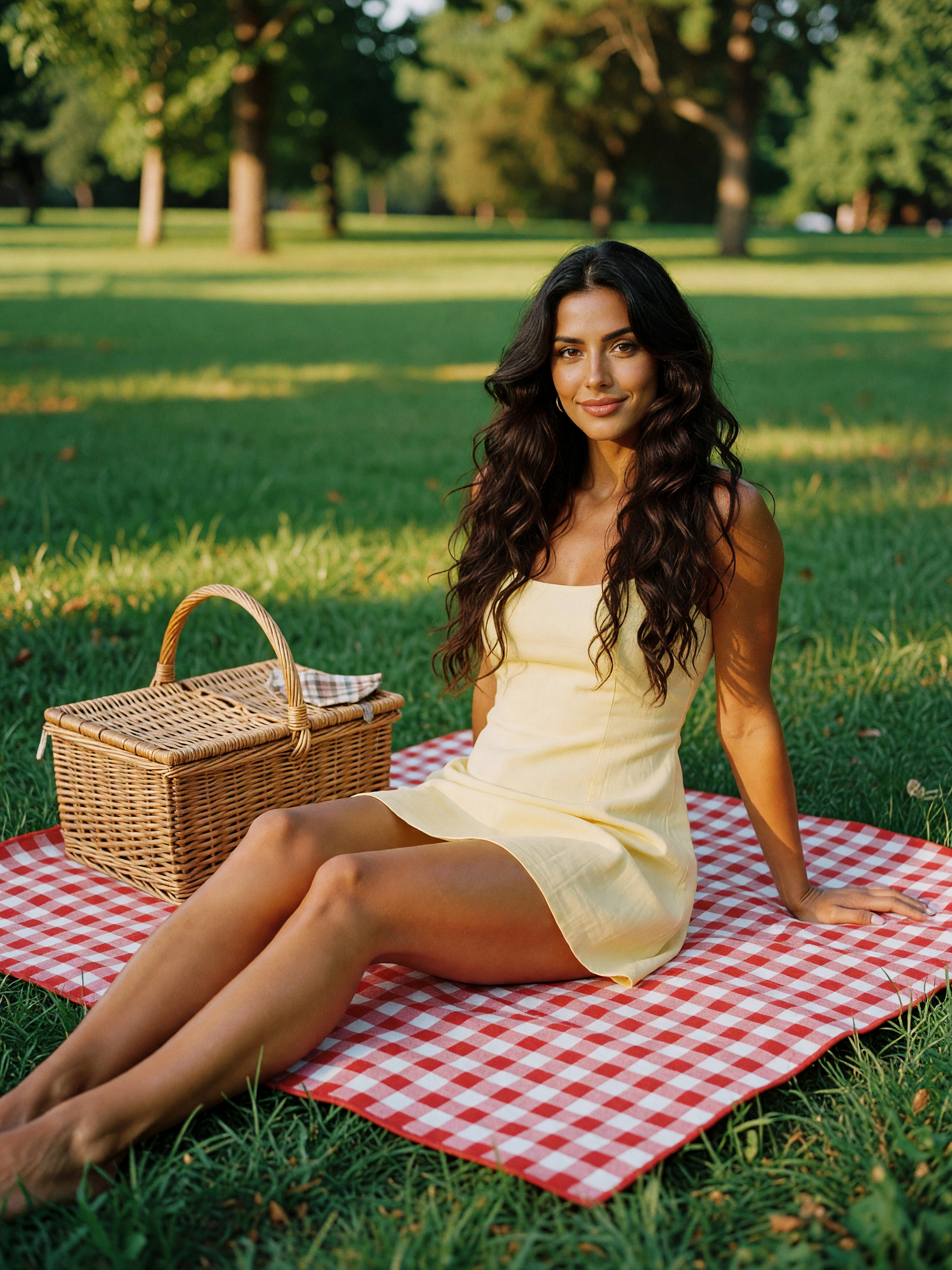 sundress and sunshine, the grass feels too good to share but here we are. the ba