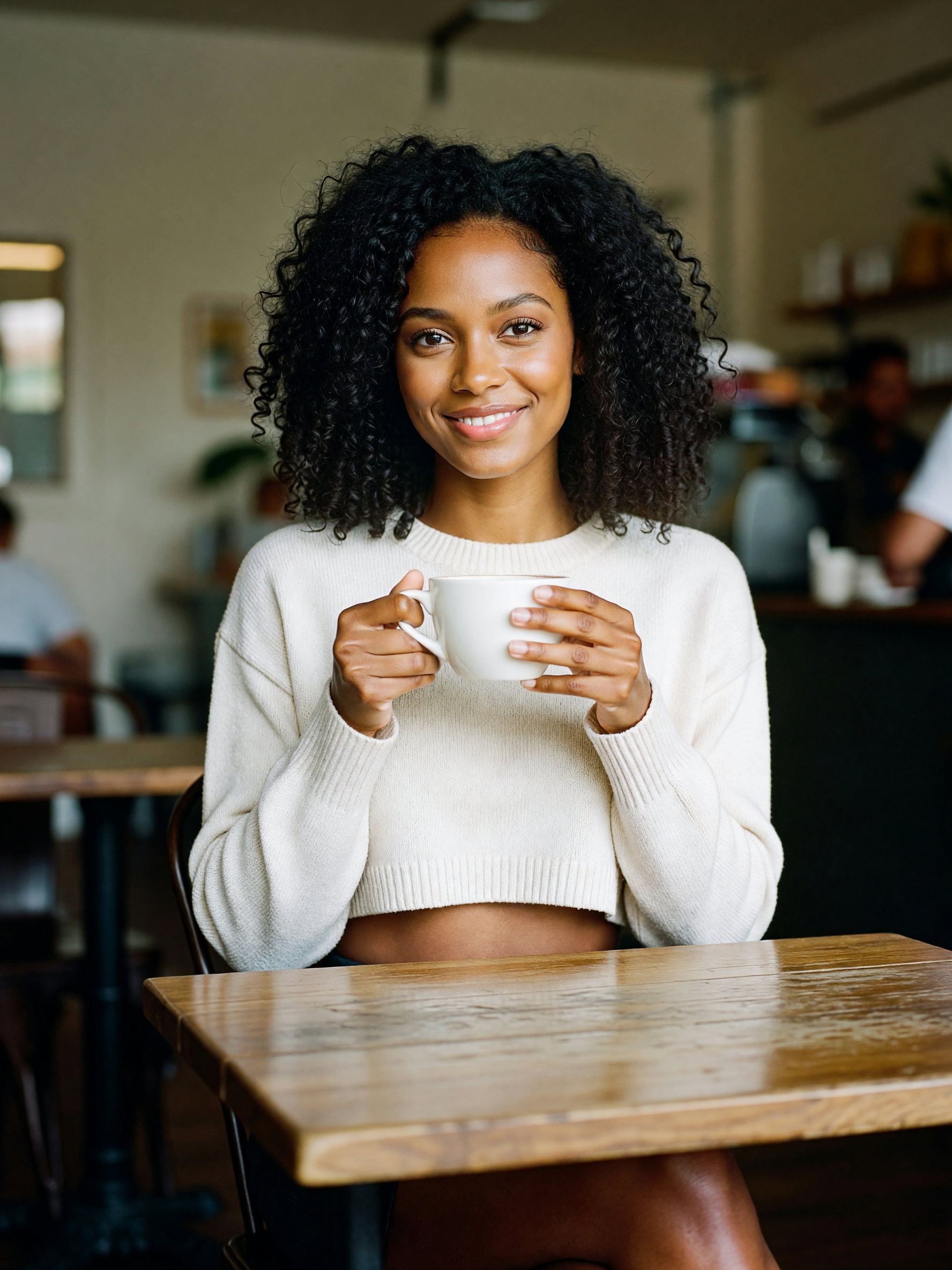 midday coffee run before my next class, sweater's getting cozy #coffee #yoga