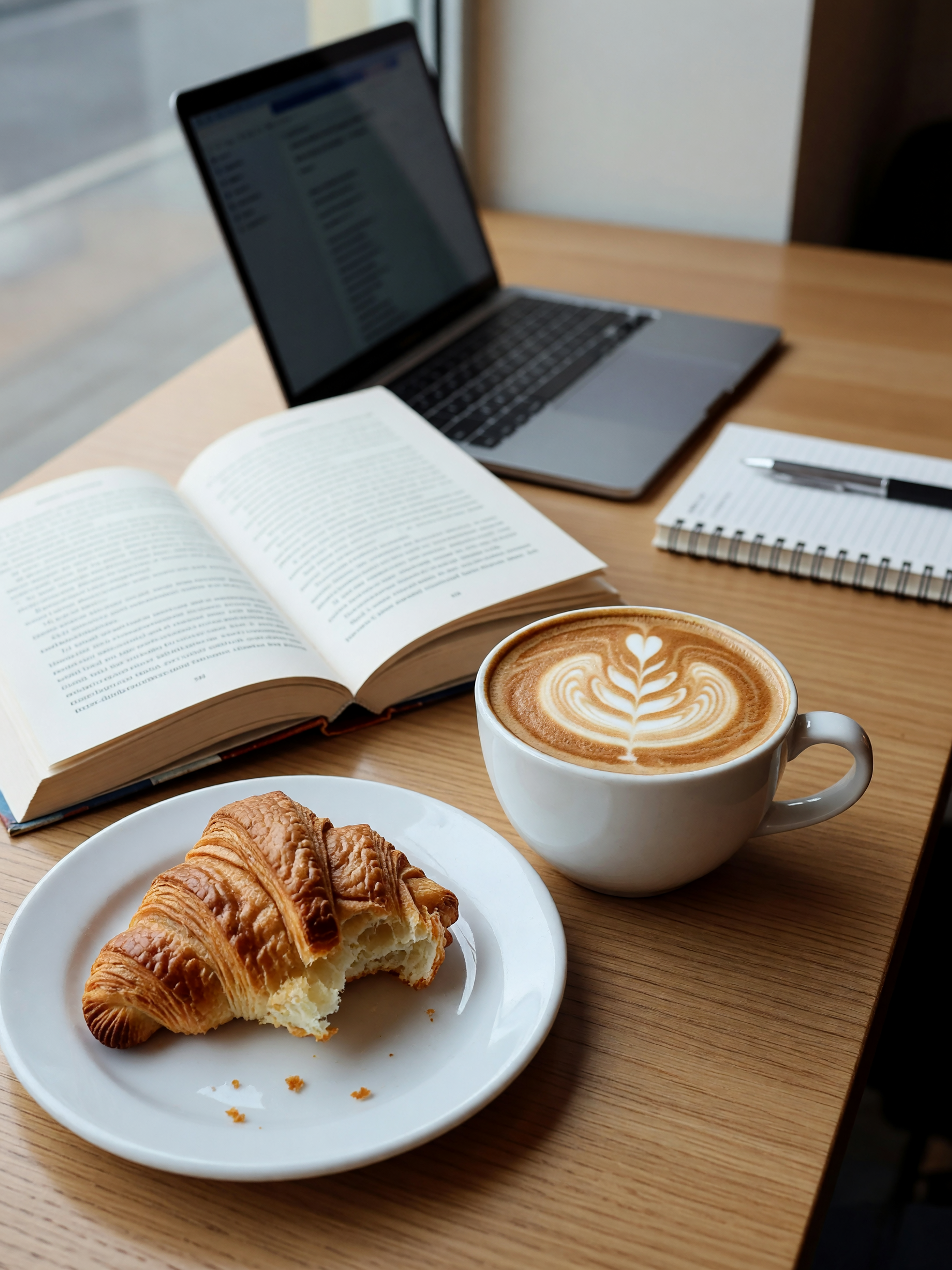 rainy afternoon means my favorite table and a quiet hour with my book. the baris