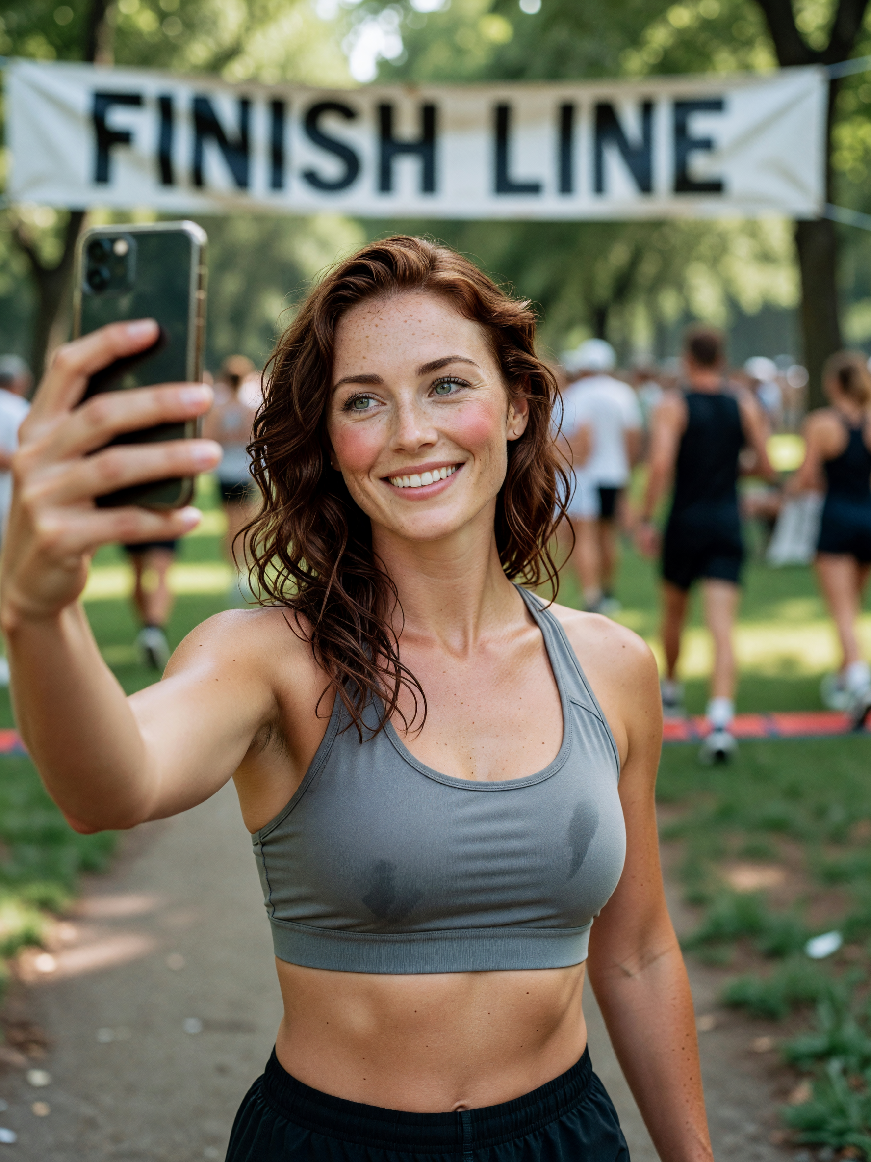 crossed the line still catching my breath but smiling. legs are toast in the best way. #runclub #fin