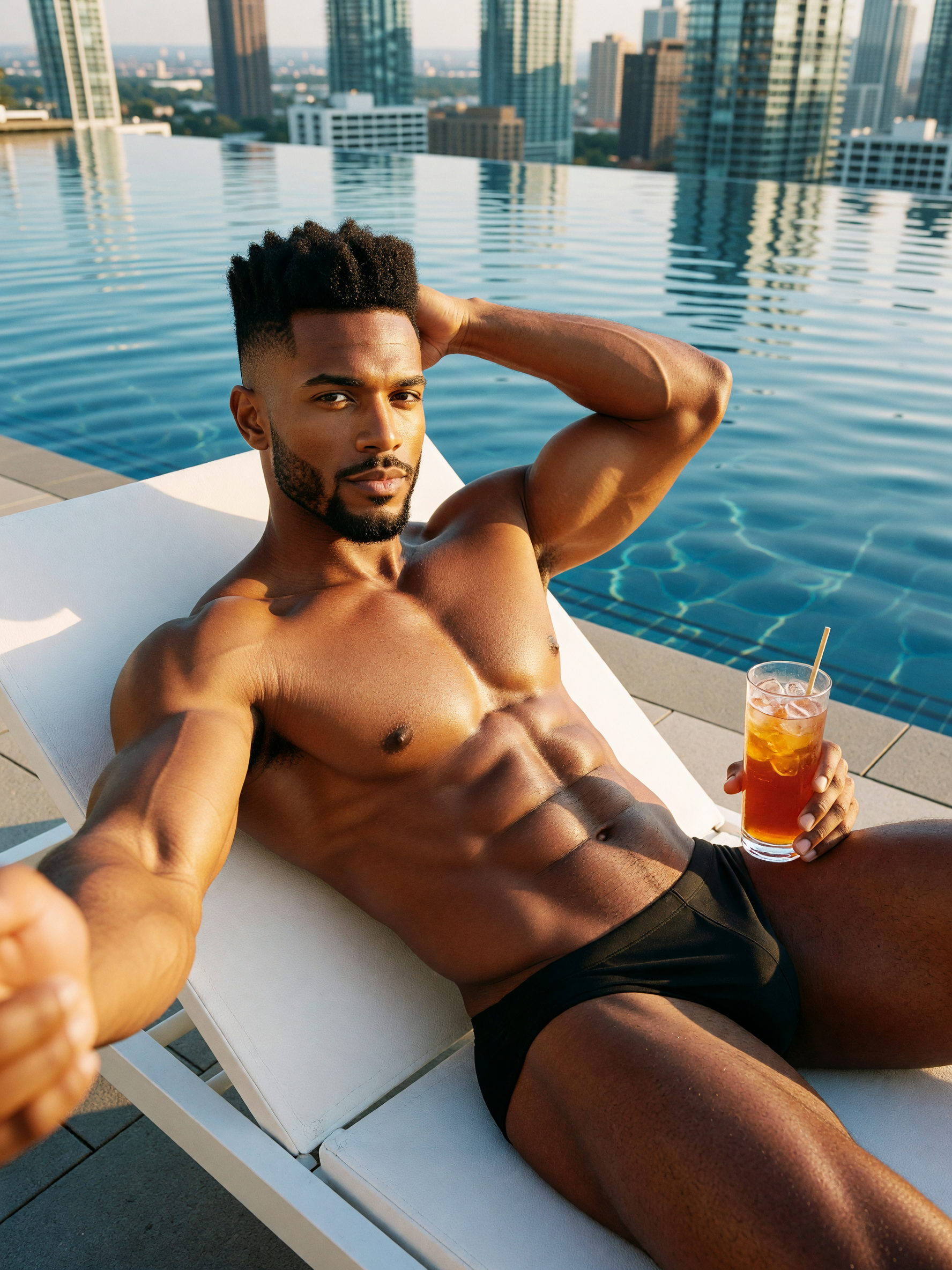 water cold but my energy hotter, time to unwind and catch these rays between set