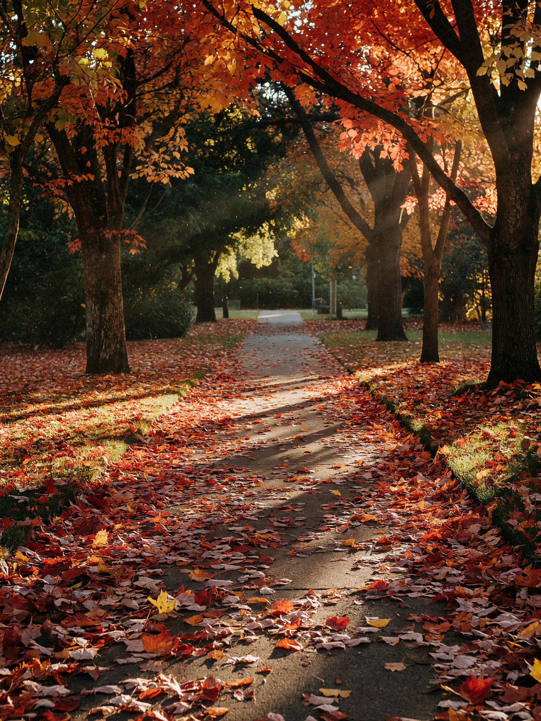 morning walk before the neighborhood wakes up, leaves are finally turning and my shoes are getting c