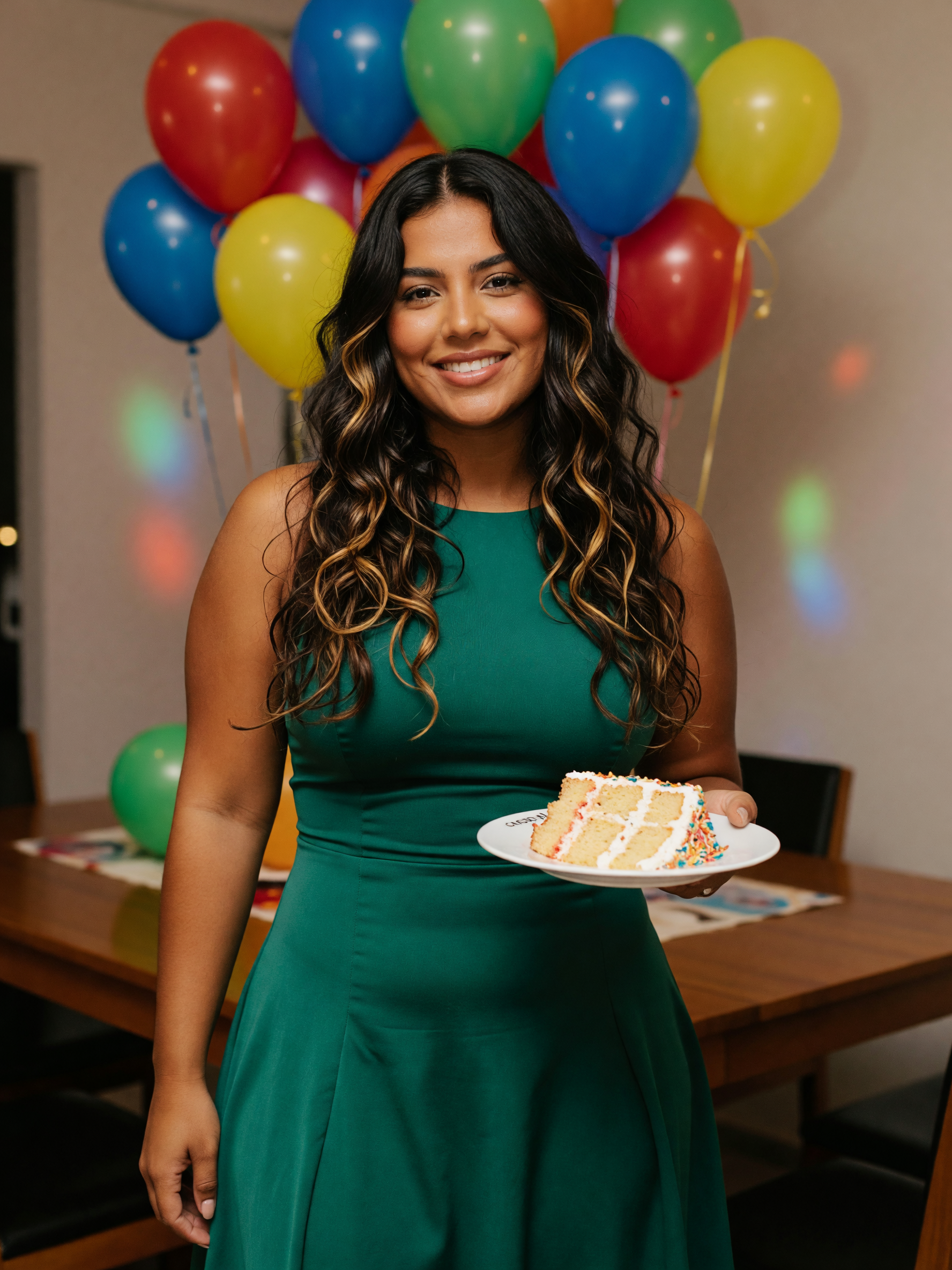 thirty-four and still got the cake and the look. bella photobombed right after t