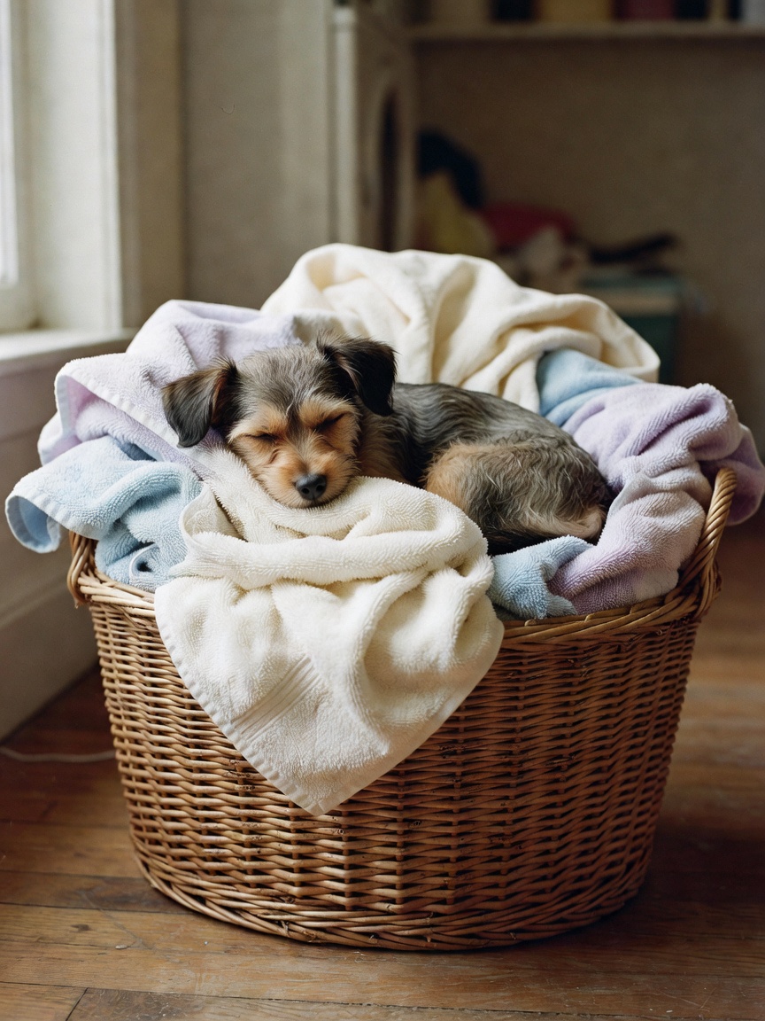 caught this one napping in the laundry basket again. how does he even fit in the