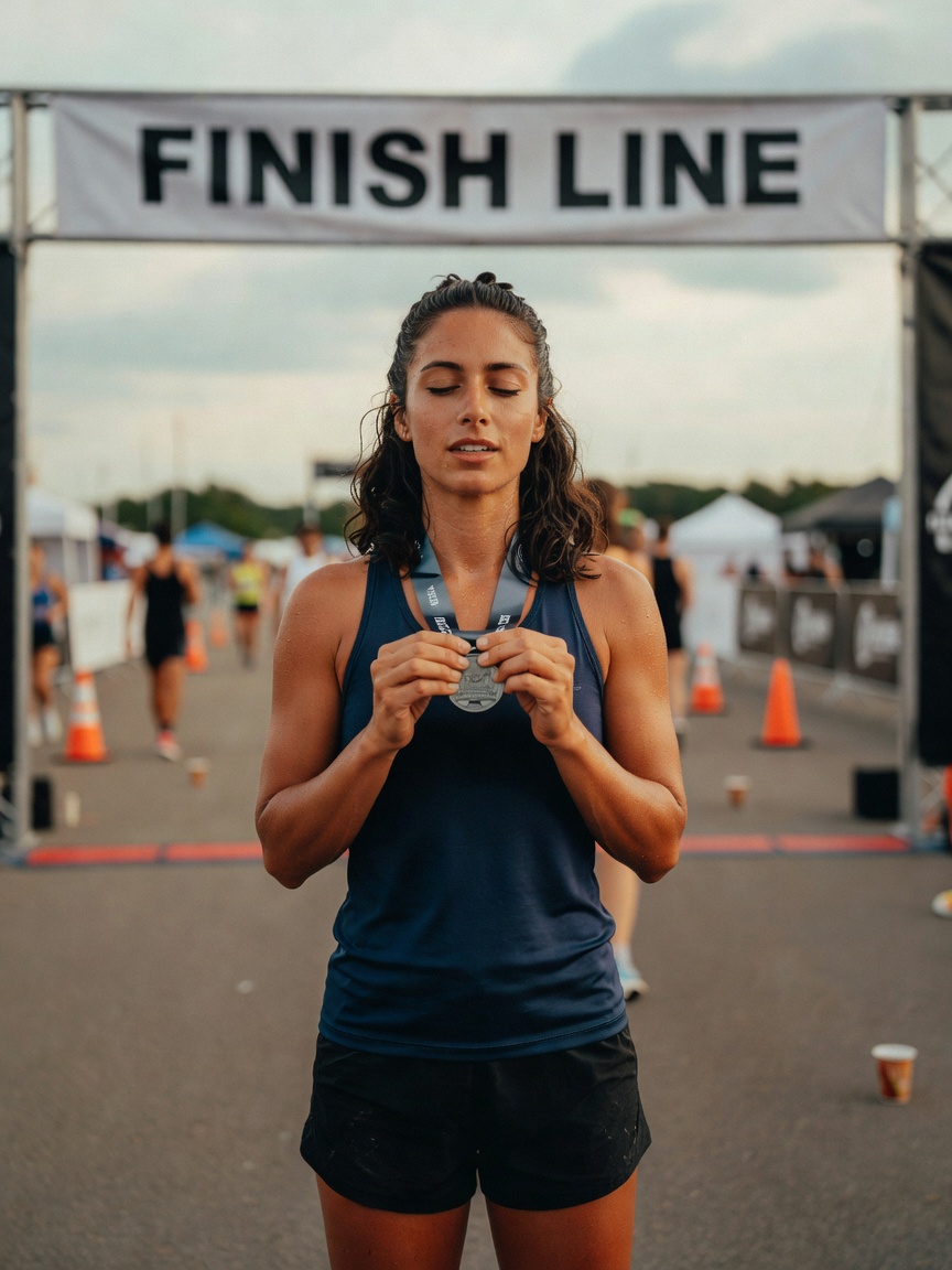 that moment when your legs are screaming but your heart knows it's worth it. crossed the finish line
