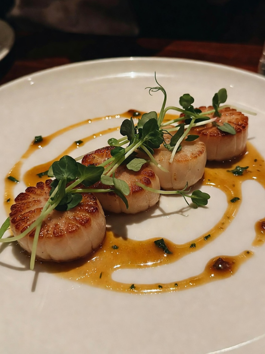 finally tried the tasting menu here and every plate was a work of art. that wine pour though... perf