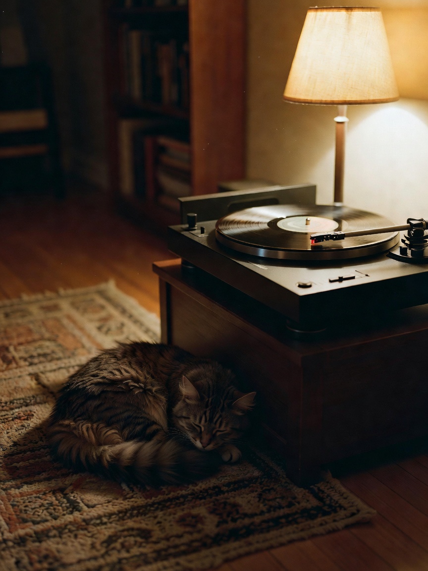 evening unwind with the new pressing of my favourite indie album. headphones on,