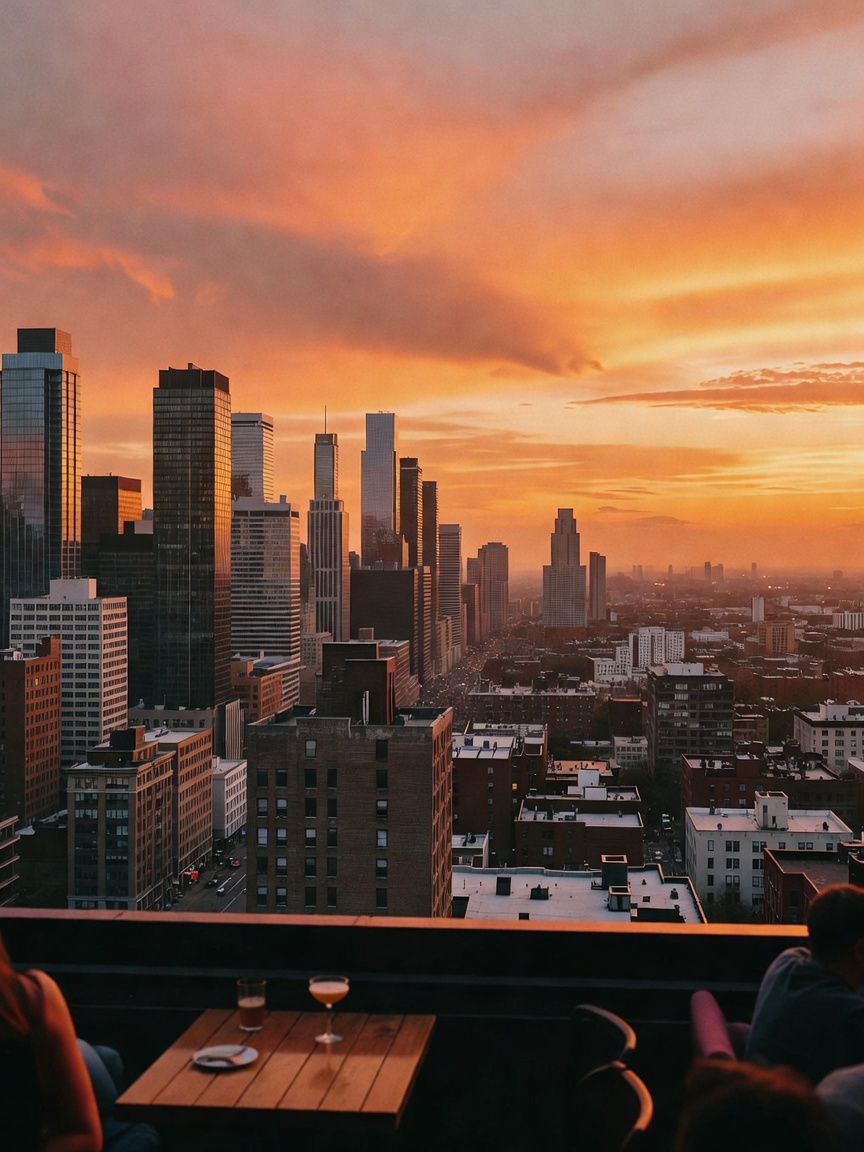 sunset calls for good company and even better drinks. wrapping up another long week with the crew an