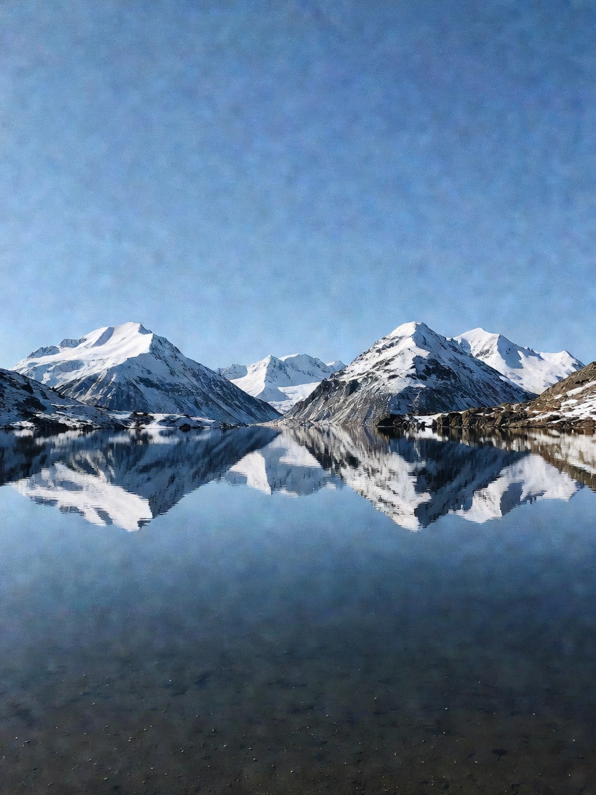 Escaped to the mountains for a few days. The lake reflection this morning took m