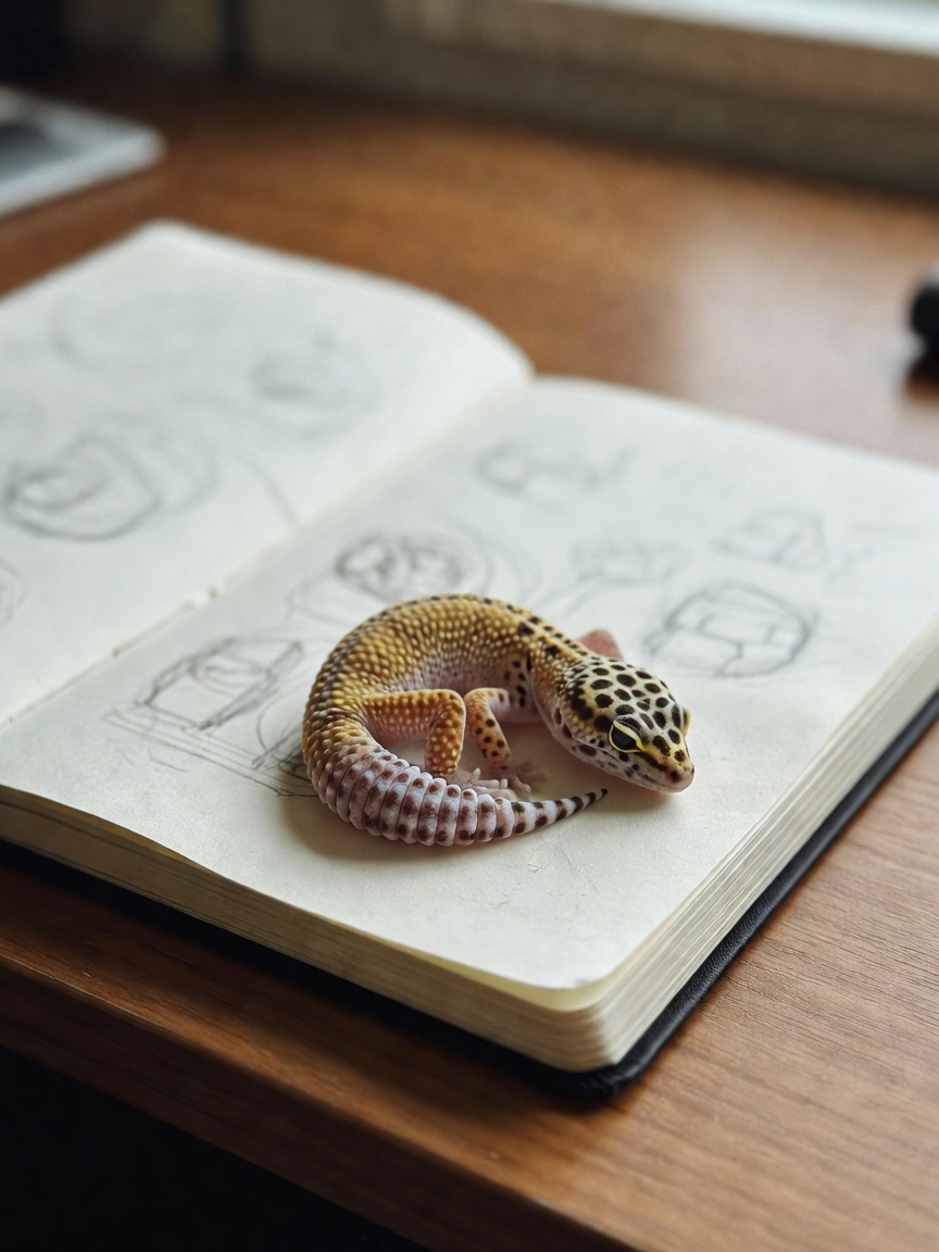Basil decided the sketchbook was the perfect napping spot today. These little gu