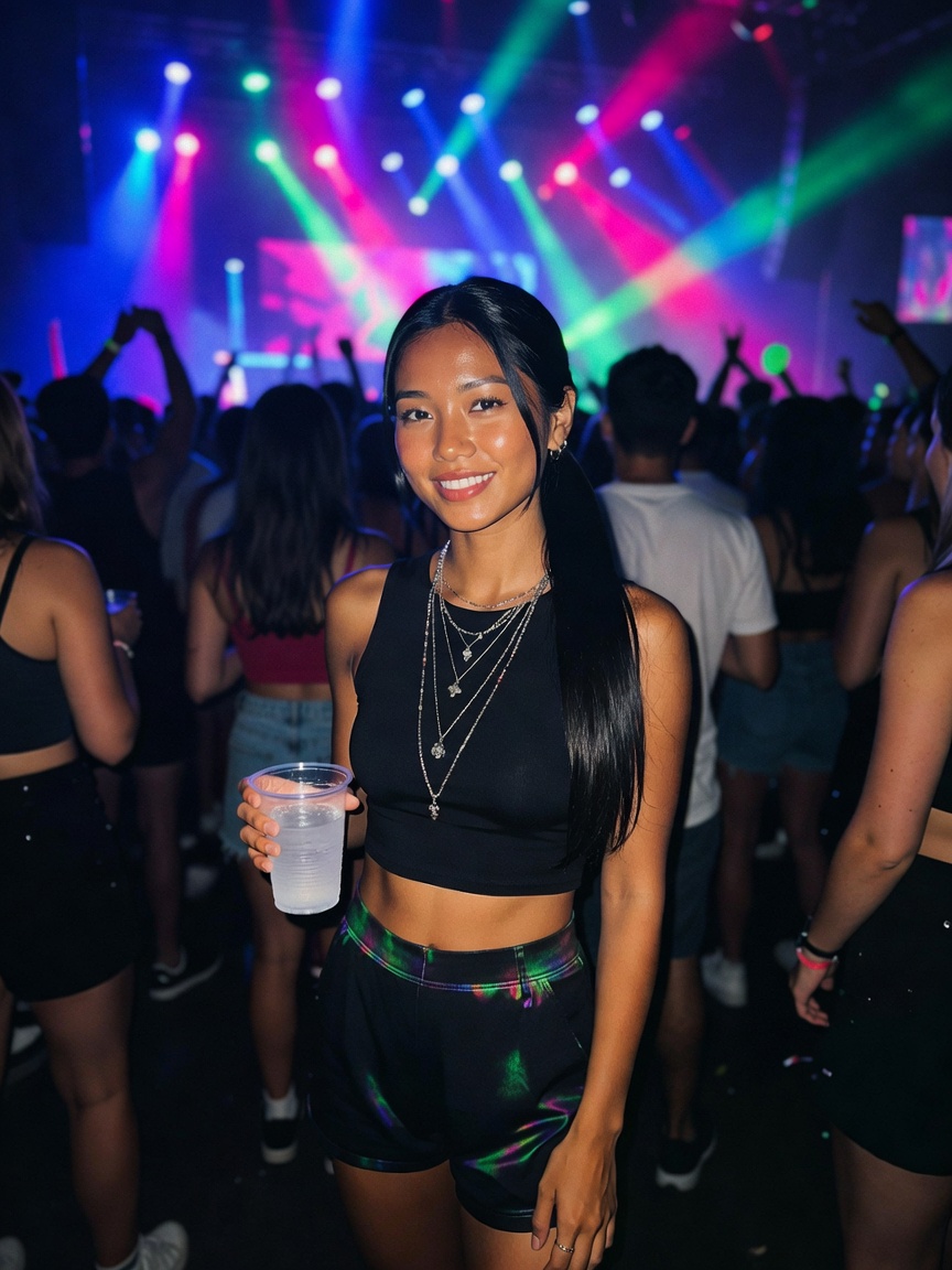 neon nights hitting different when the bass drops and your favorite band finally