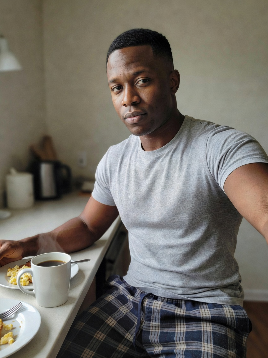 Quiet mornings like this hit different. Fresh coffee, simple breakfast, watching