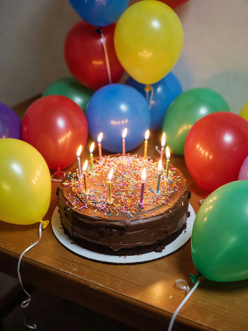 Birthday mode activated. Cake is ready, balloons are up, and I'm feeling every b