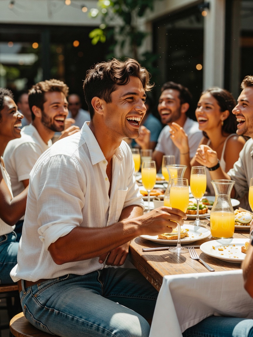 nothing better than good food good laughs and even better people. sunday brunch hits different when 