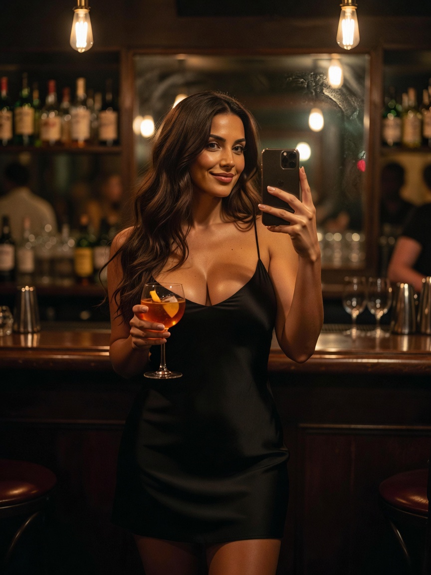 sipping something sweet under the city lights, this slip dress feels like a seco