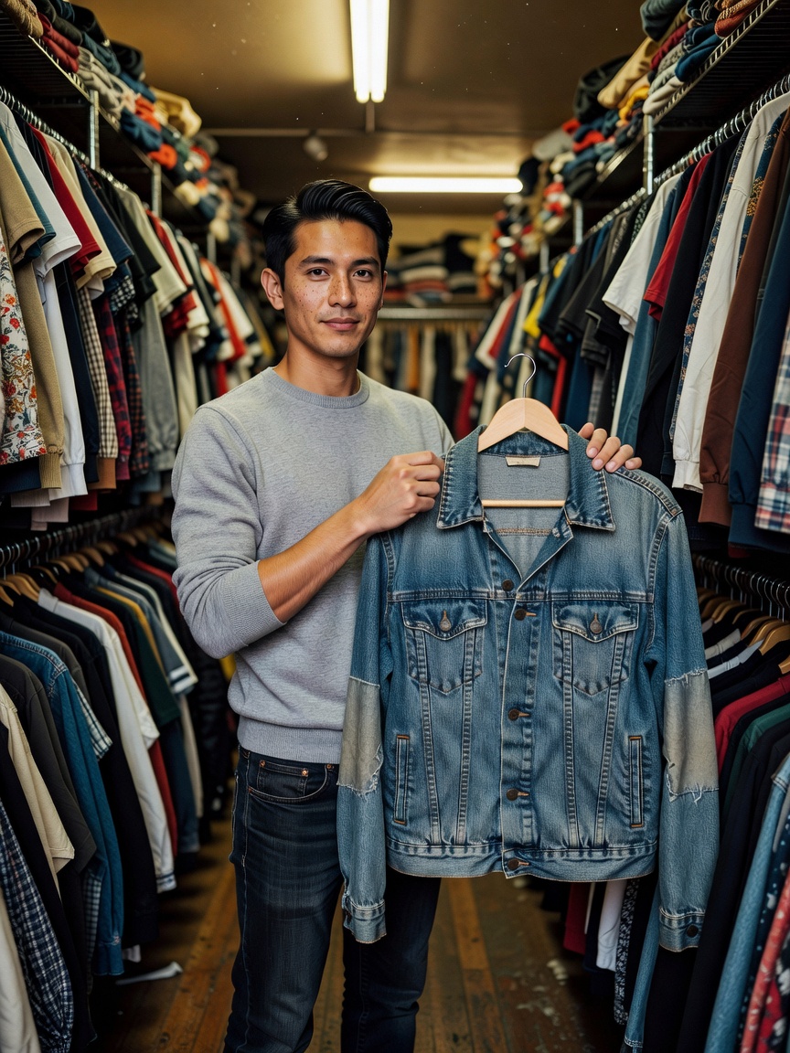 Early find today. Perfect weight denim jacket with zero wear on the elbows. Some