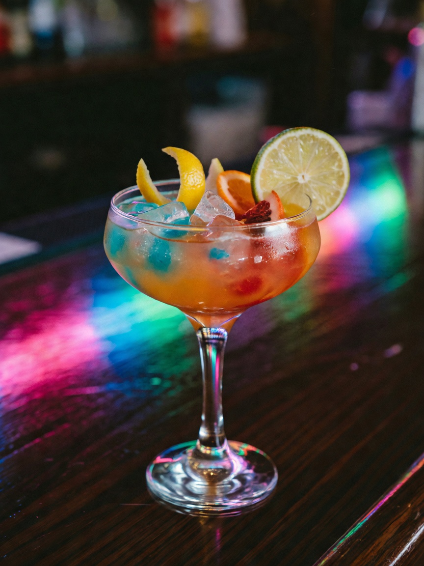 Friday night done right with this citrusy gin fizz. The bartender's pour was pur