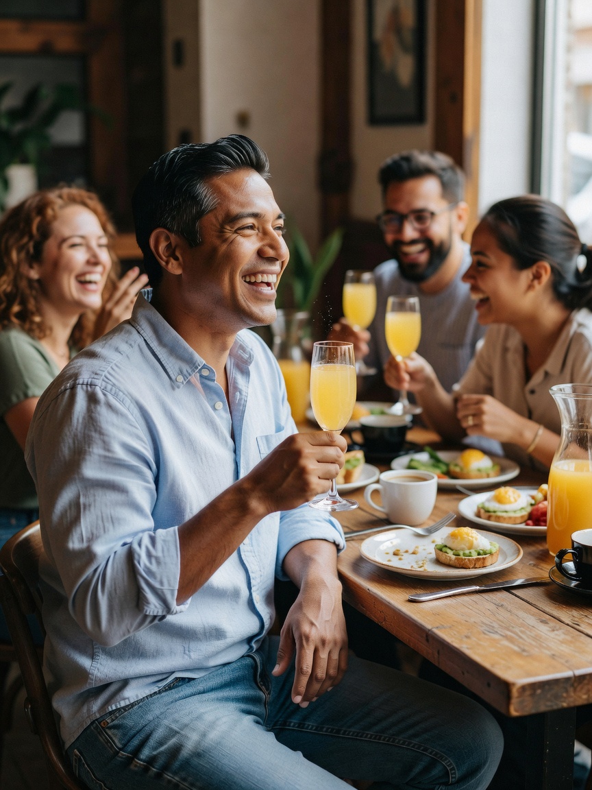 Nothing beats catching up with the boys over bottomless mimosas and way too many