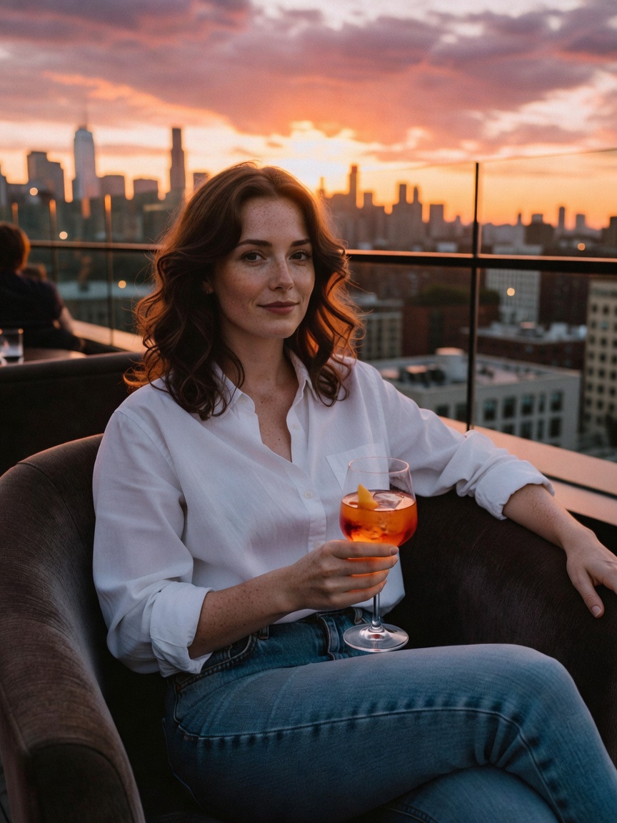 sunset cocktails with the girls after a long week. nothing like good company and