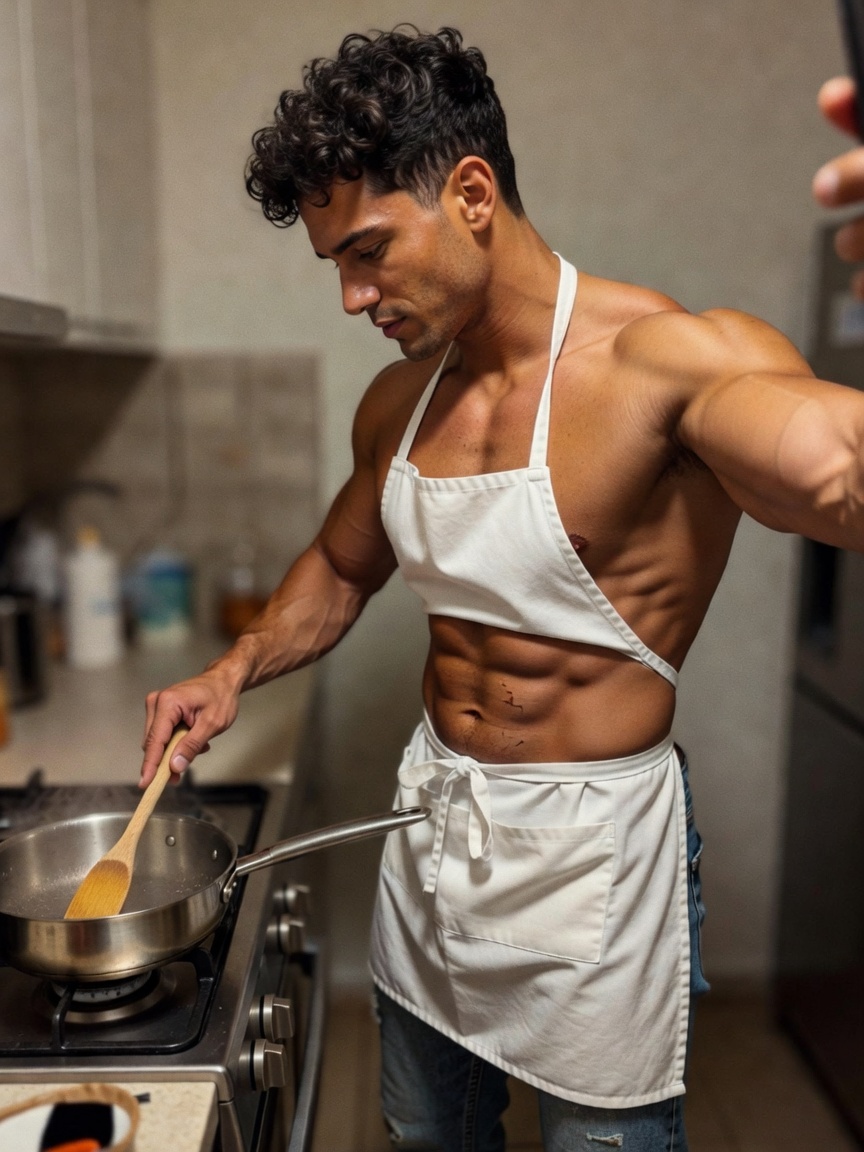 chef mode activated... protein never tasted so good 🔥 apron stays on but the ga