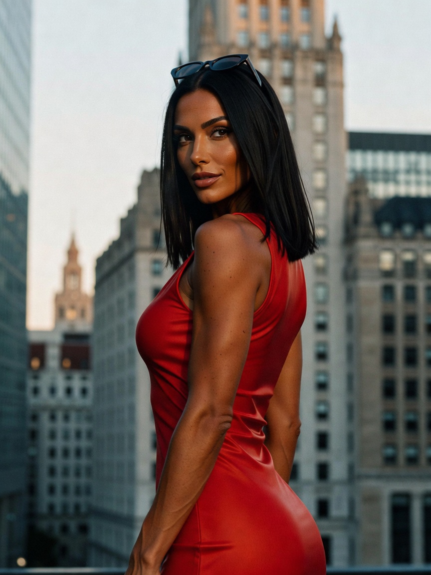 city lights behind me, wind in my hair, and this dress doing all the right things. age is just a num
