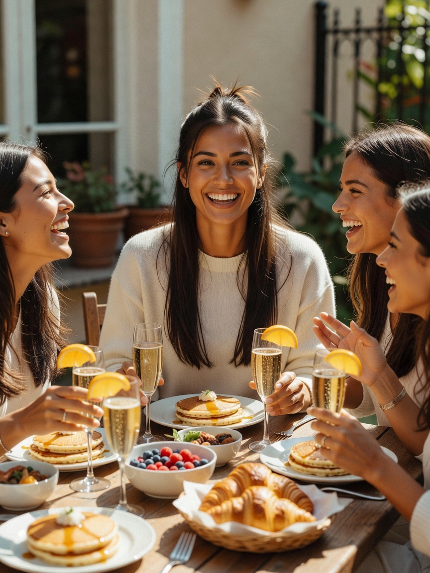 brunch with the girls always turns into three hours of good talks and laughter. 