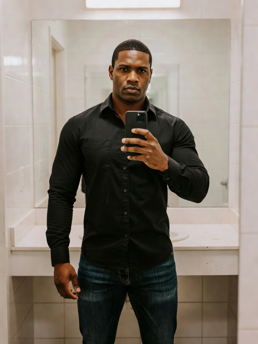 Quick fit check before heading out to mentor the youth league. Feeling sharp and