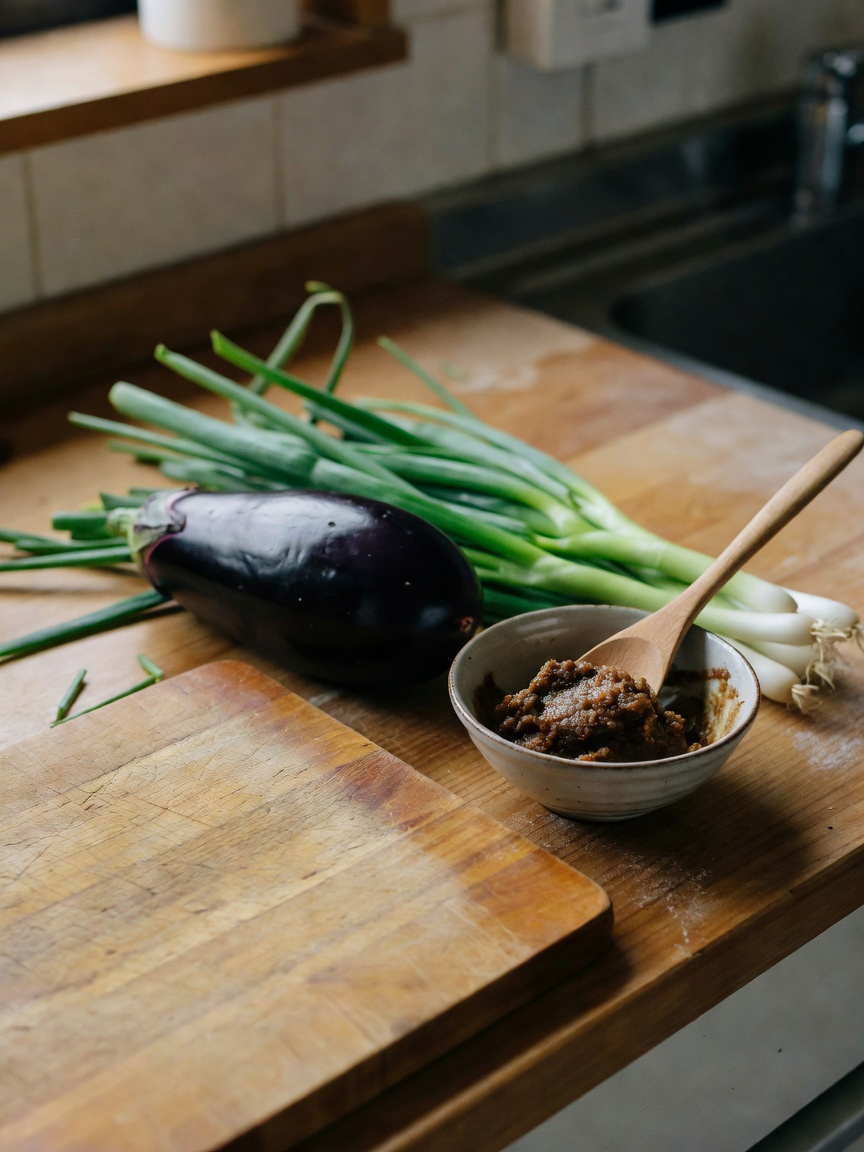 Slow evenings in the kitchen. Chopping whatever the garden gave me today and bui